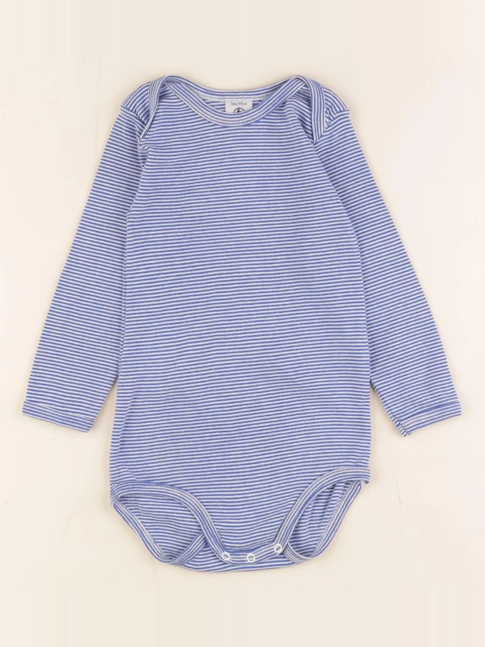 Petit Bateau - body bleu - 36 mois