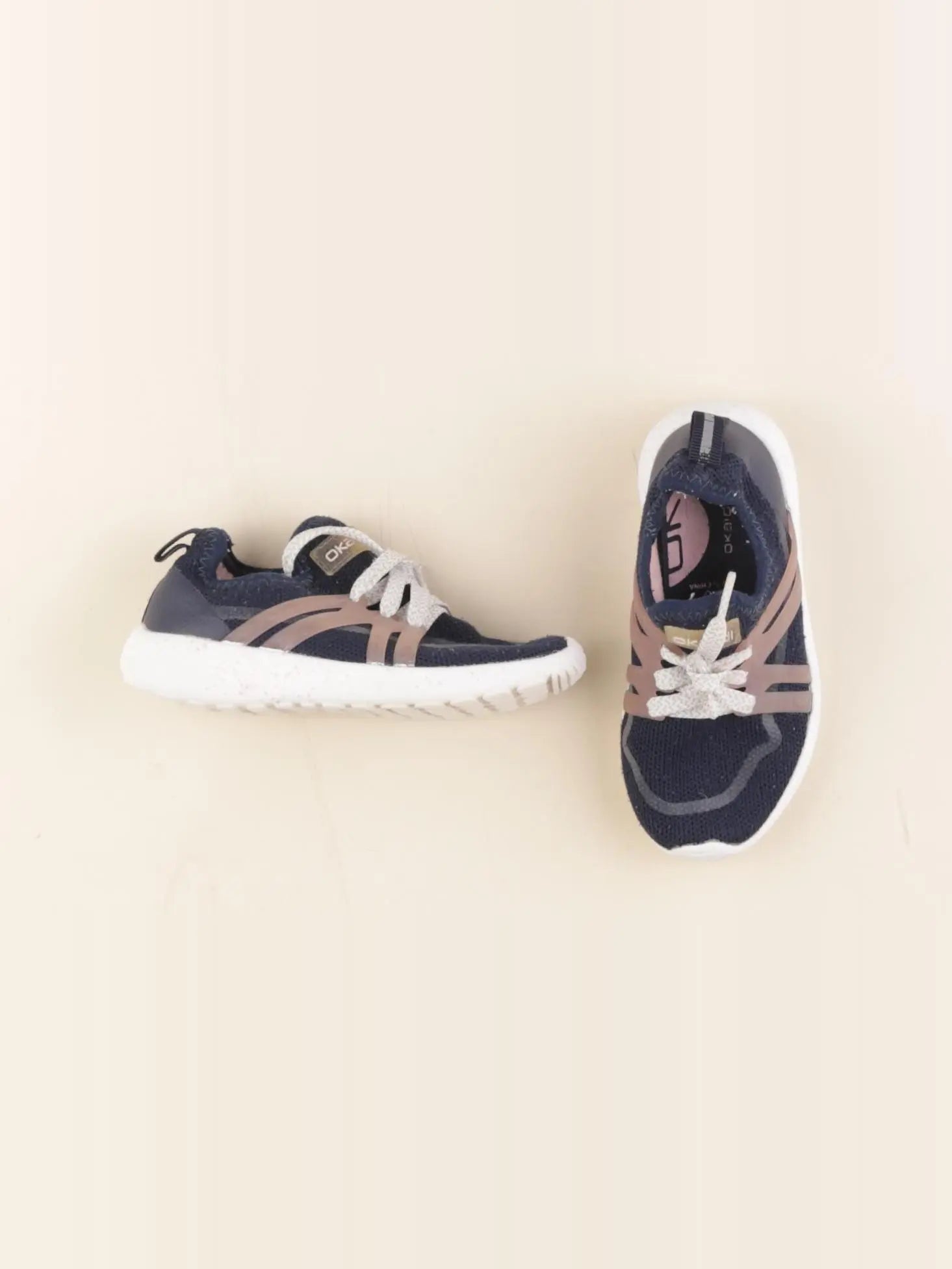 Okaidi - tennis à scratch/ lacets bleu - pointure 26