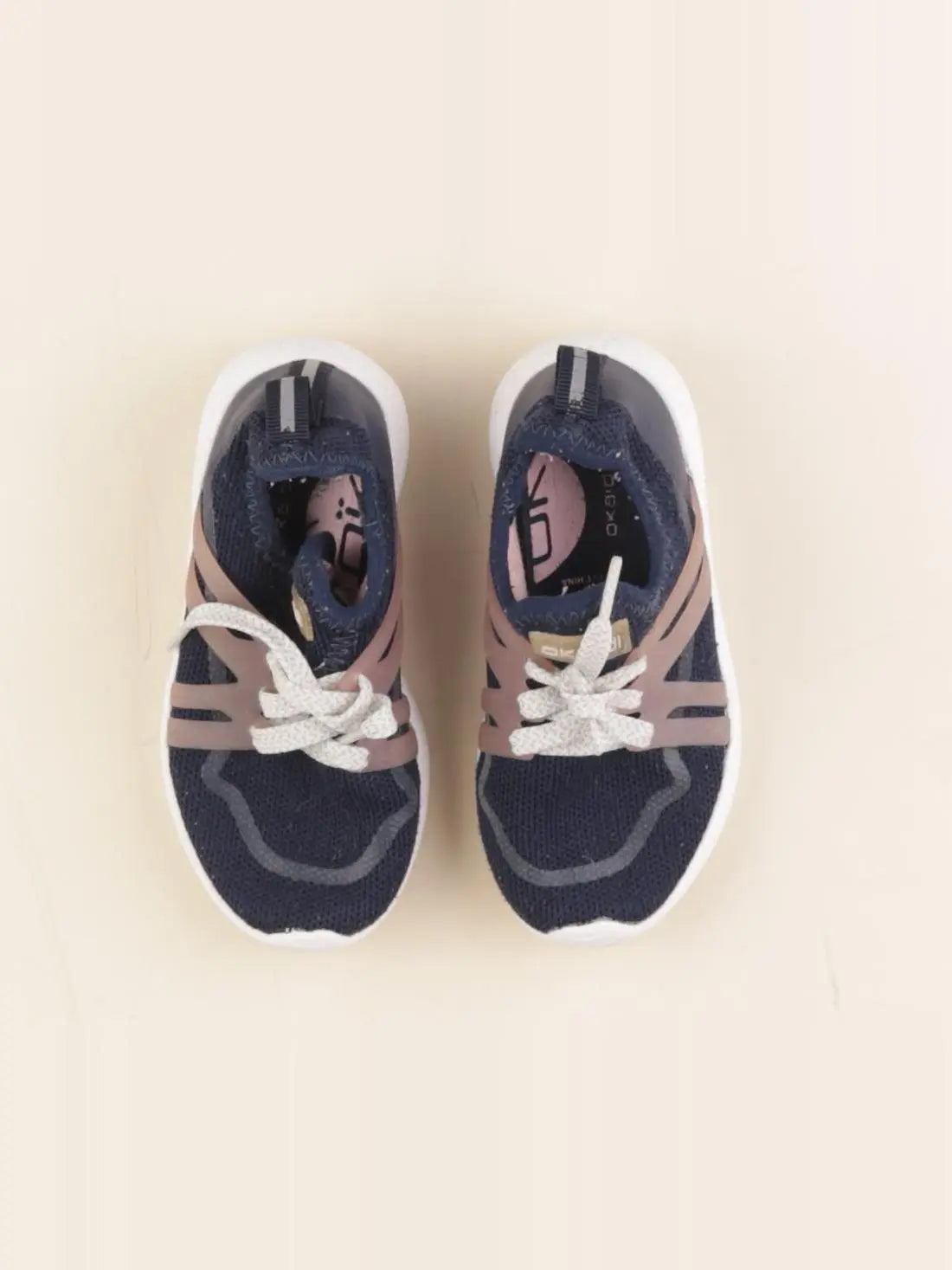 Okaidi - tennis à scratch/ lacets bleu - pointure 26