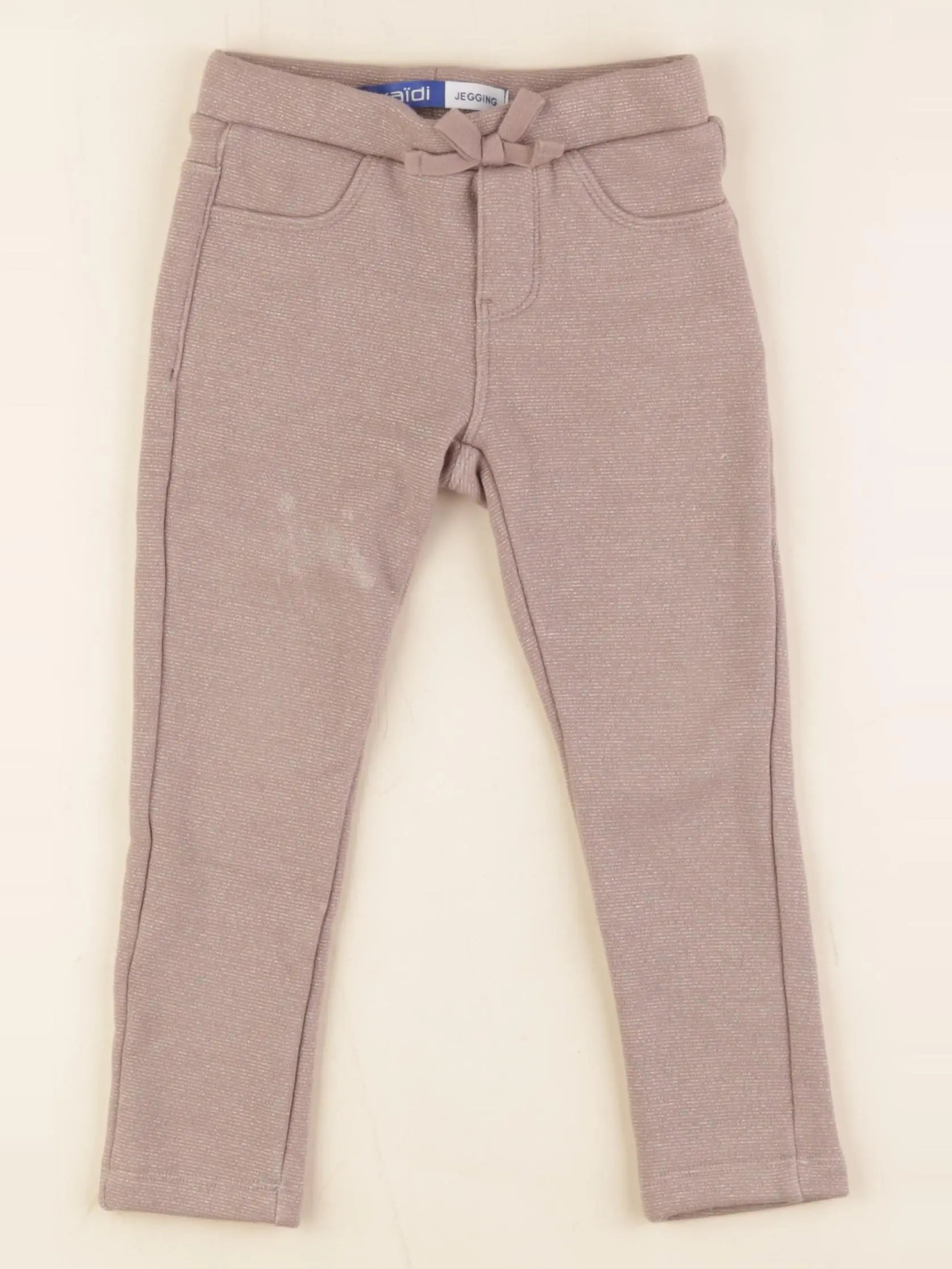 Okaidi - jegging doublé marron - 3 ans