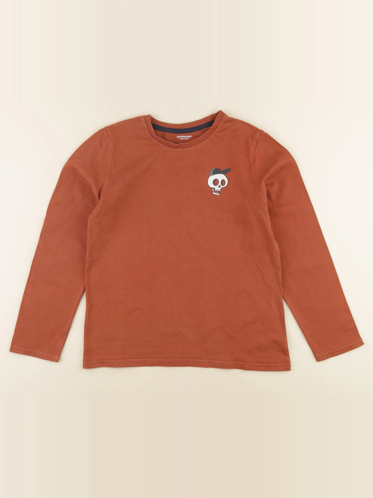 Vertbaudet - tee-shirt marron - 10 ans