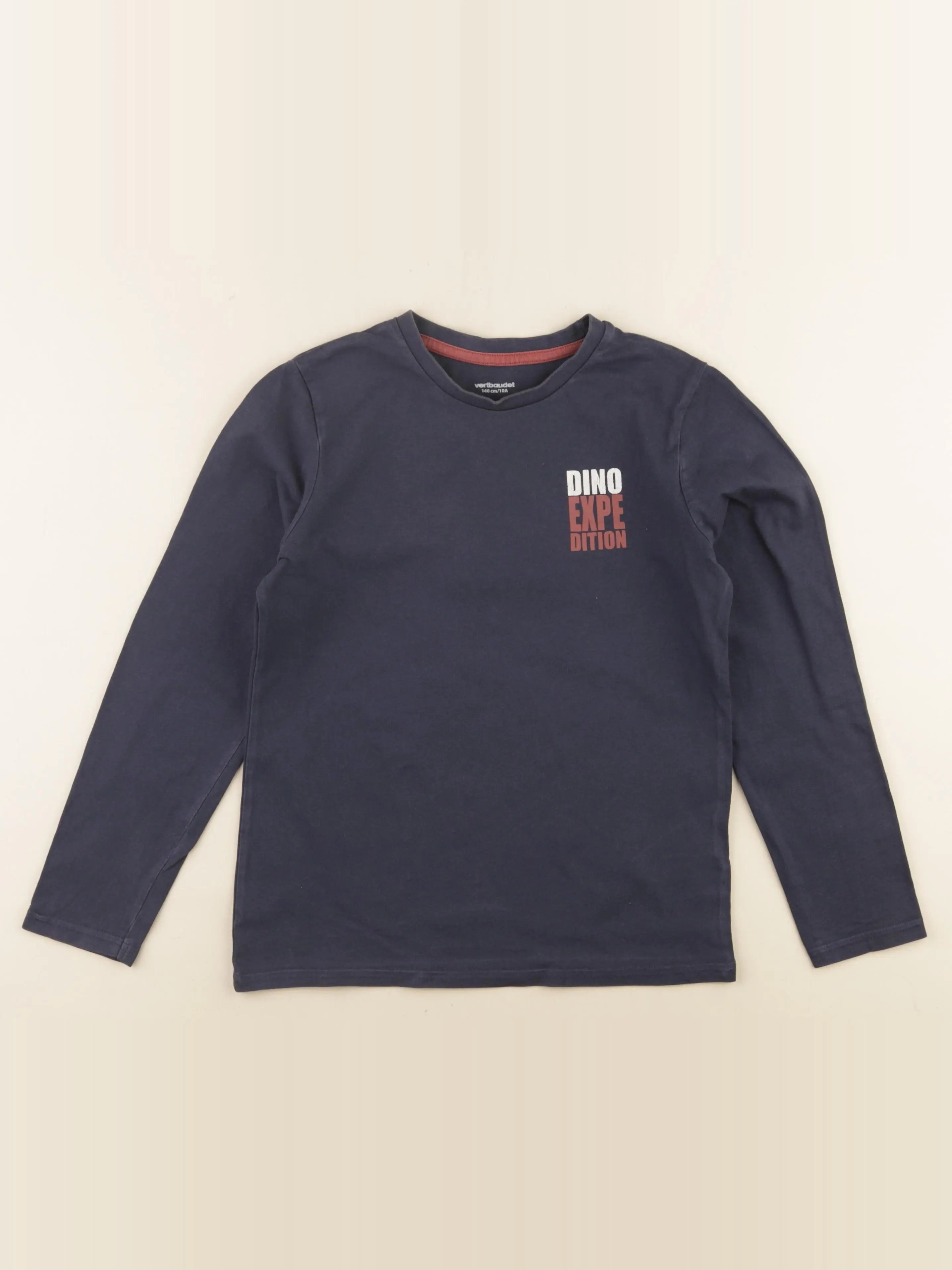 Vertbaudet - tee-shirt bleu - 10 ans