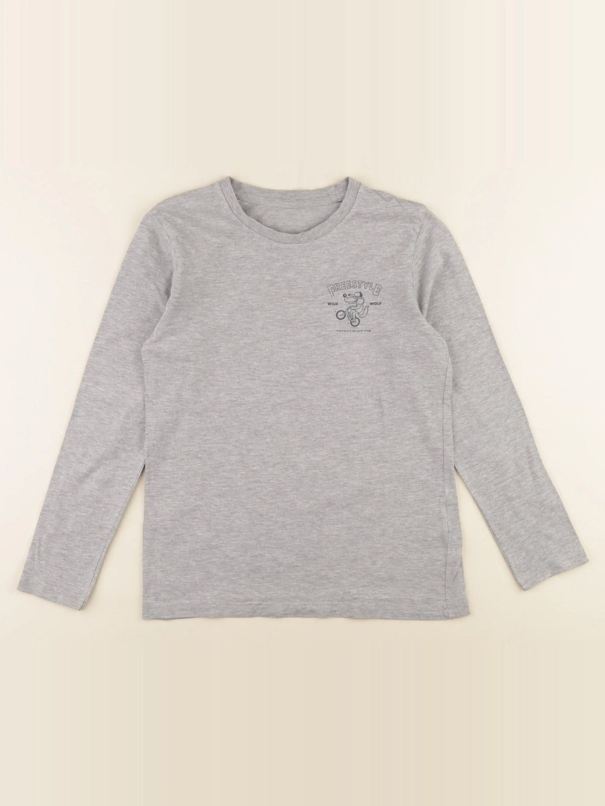 Vertbaudet - tee-shirt gris - 10 ans