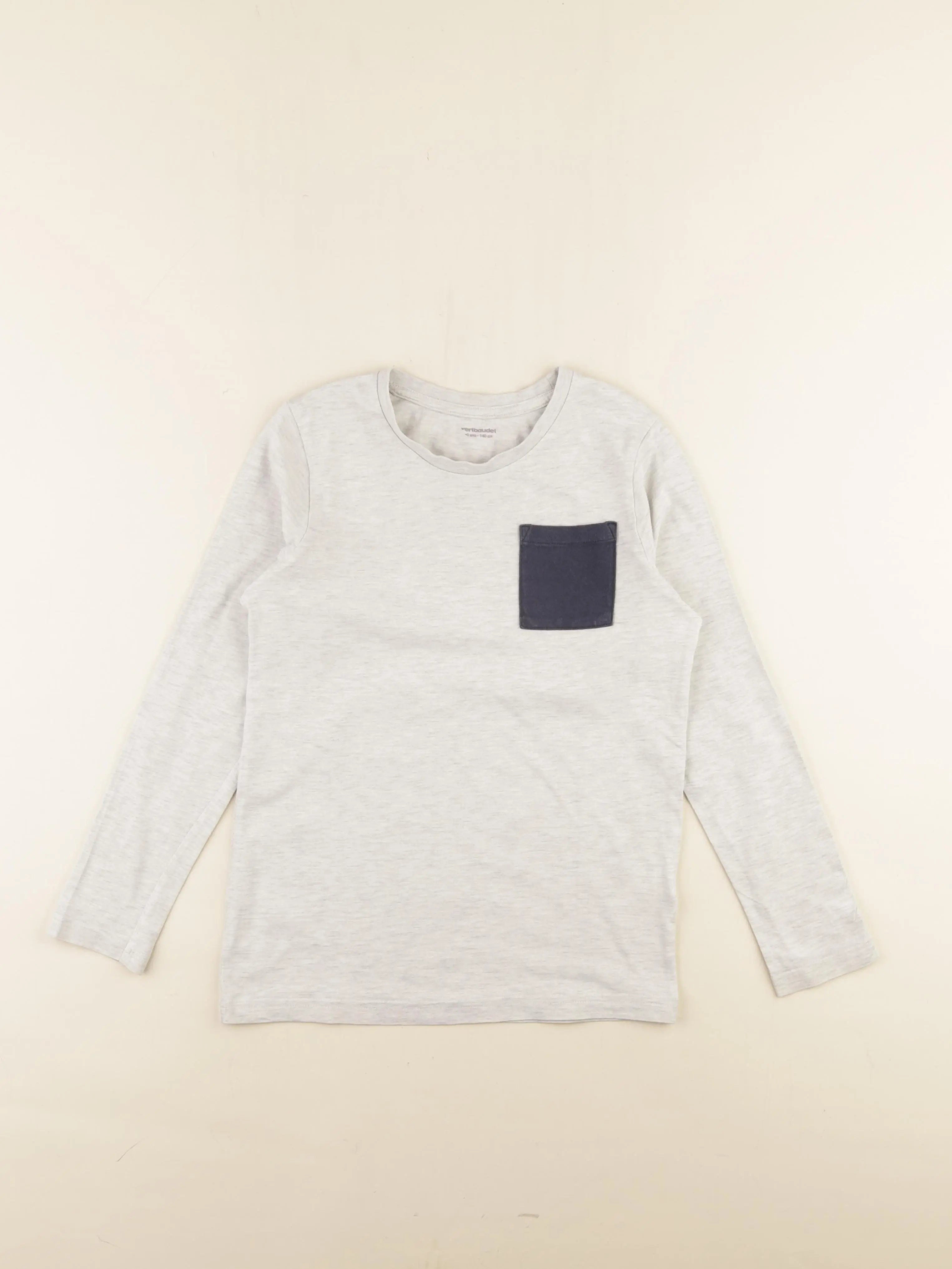 Vertbaudet - tee-shirt gris - 10 ans