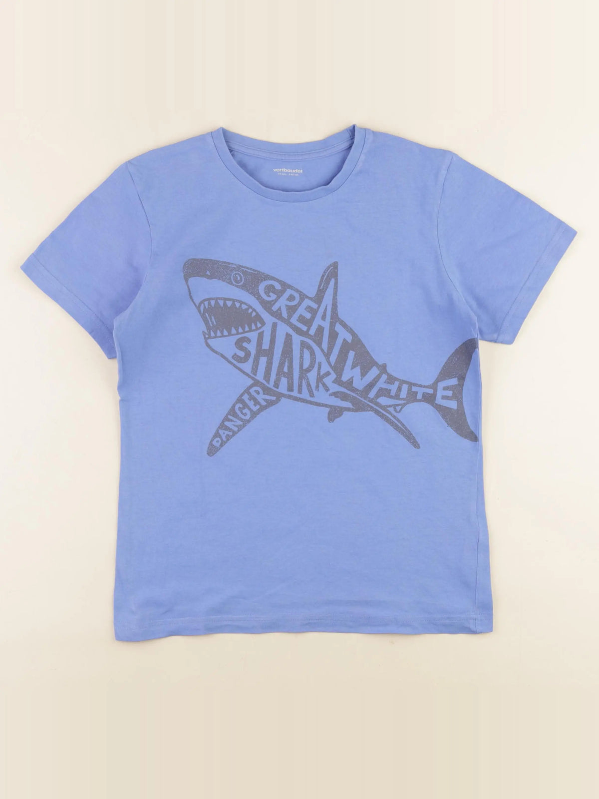 Vertbaudet - tee-shirt bleu - 10 ans