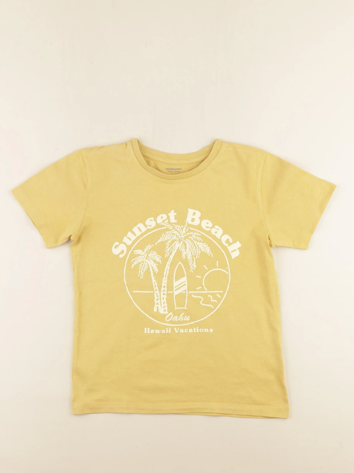 Vertbaudet - tee-shirt jaune - 10 ans