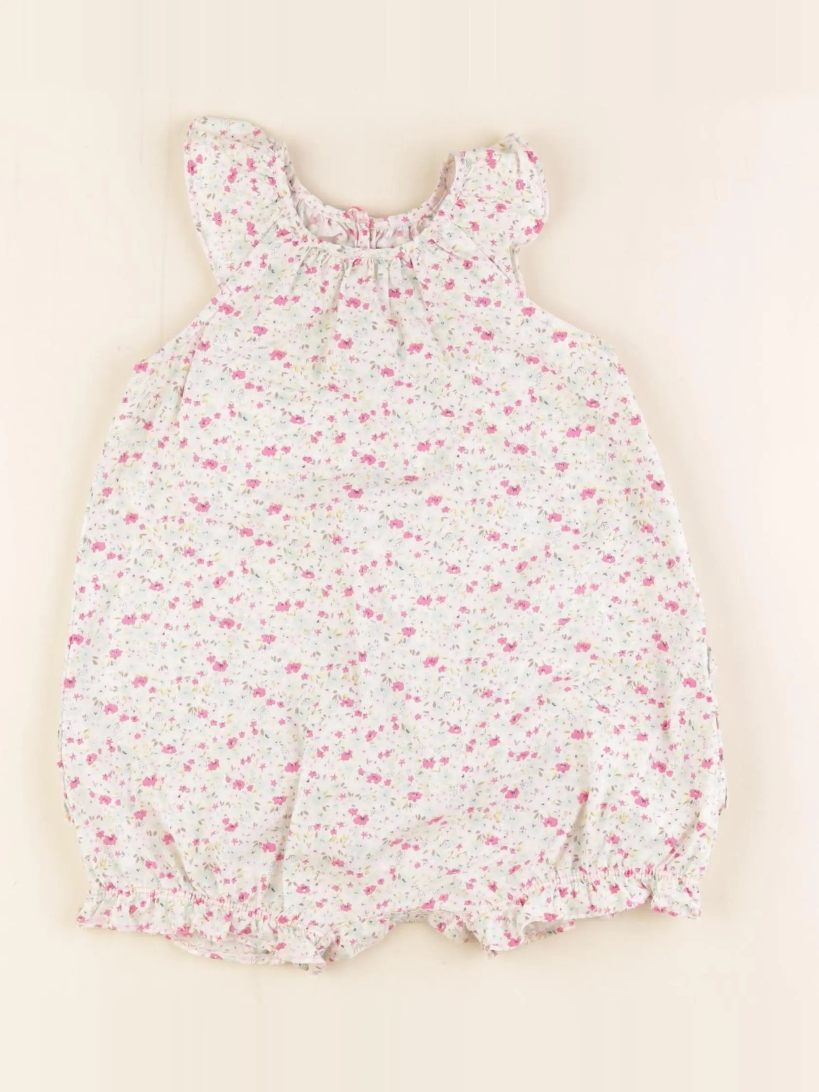Petit Bateau - combinaison rose - 12 mois