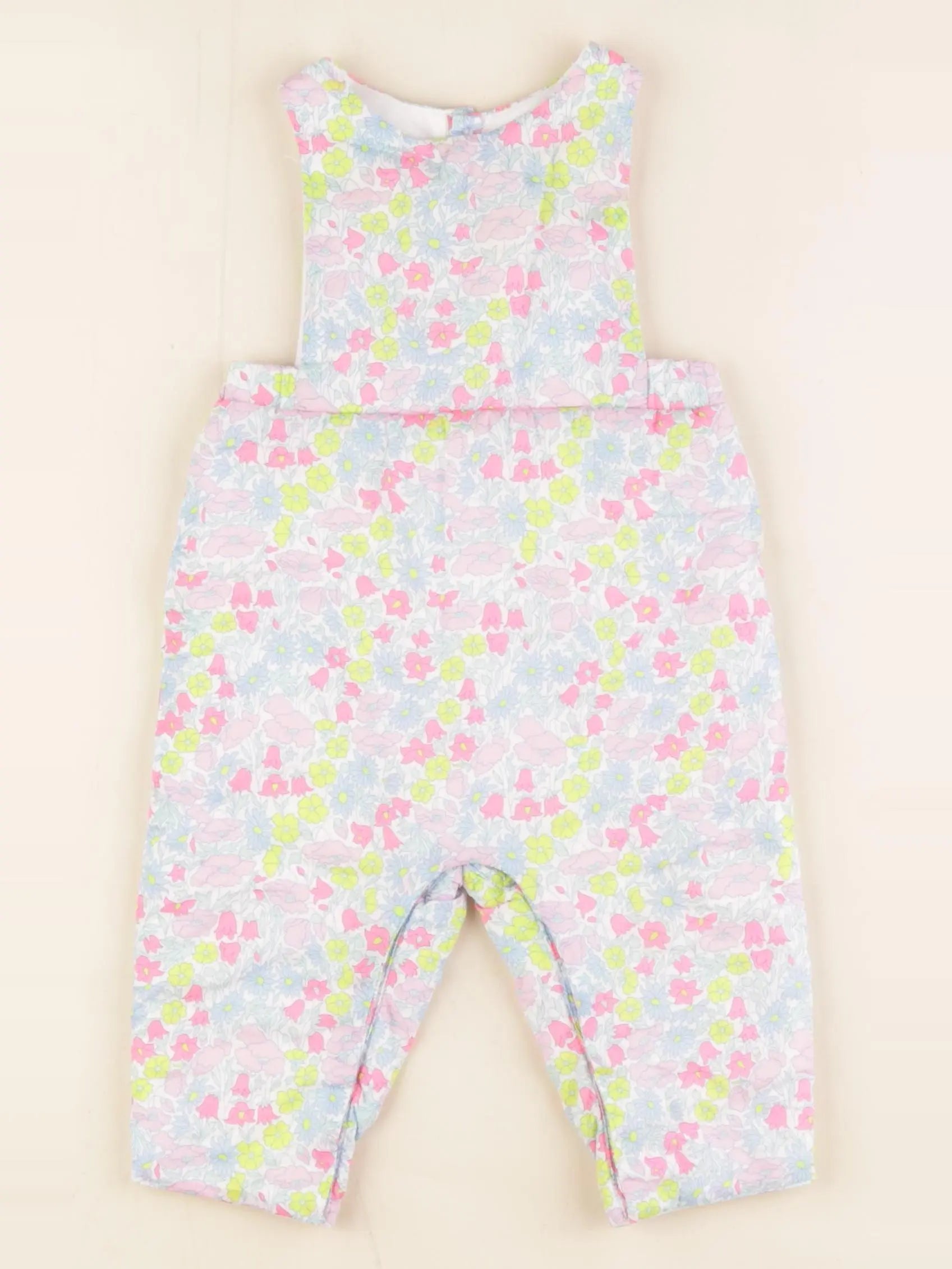 Jacadi - combinaison doublé, liberty multicolore - 6 mois