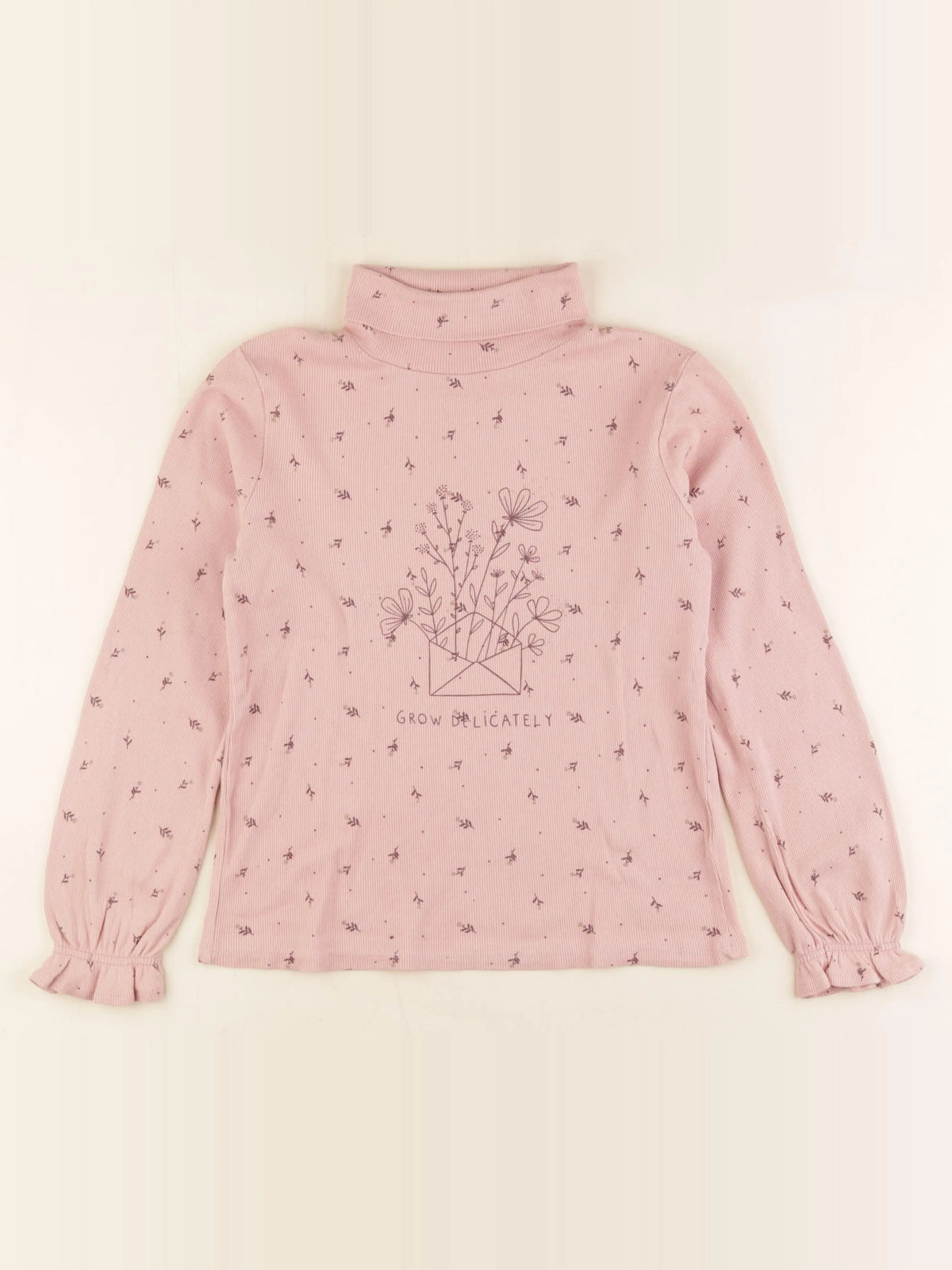 Vertbaudet - sous-pull rose - 10 ans