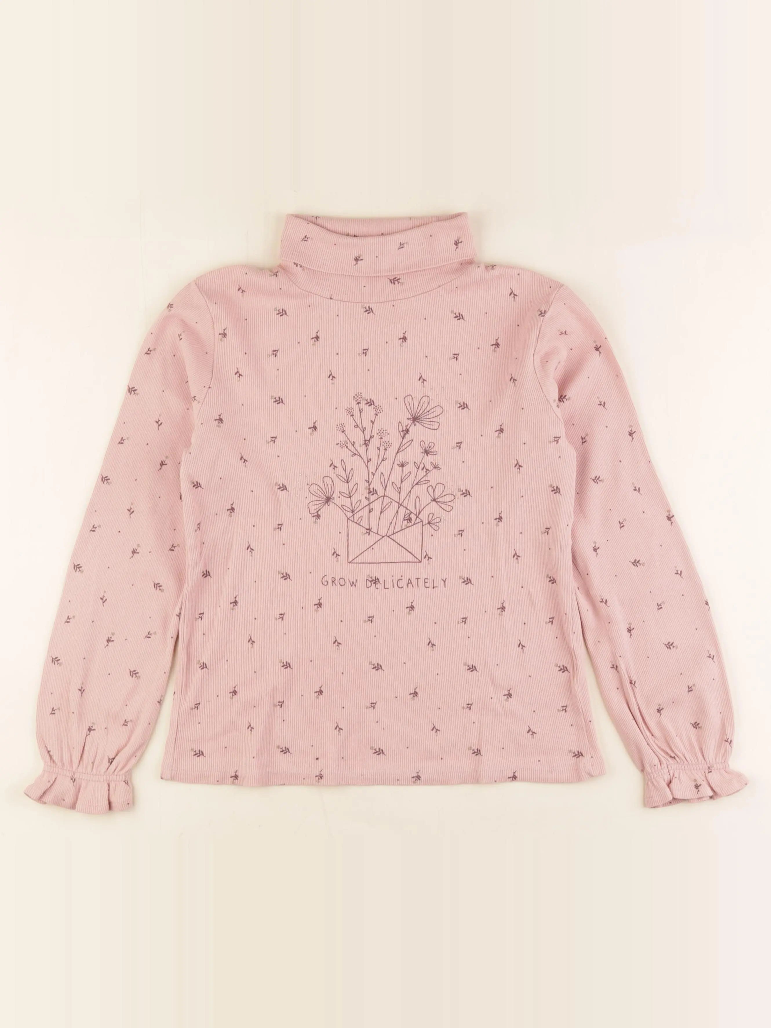 Vertbaudet - sous-pull rose - 10 ans