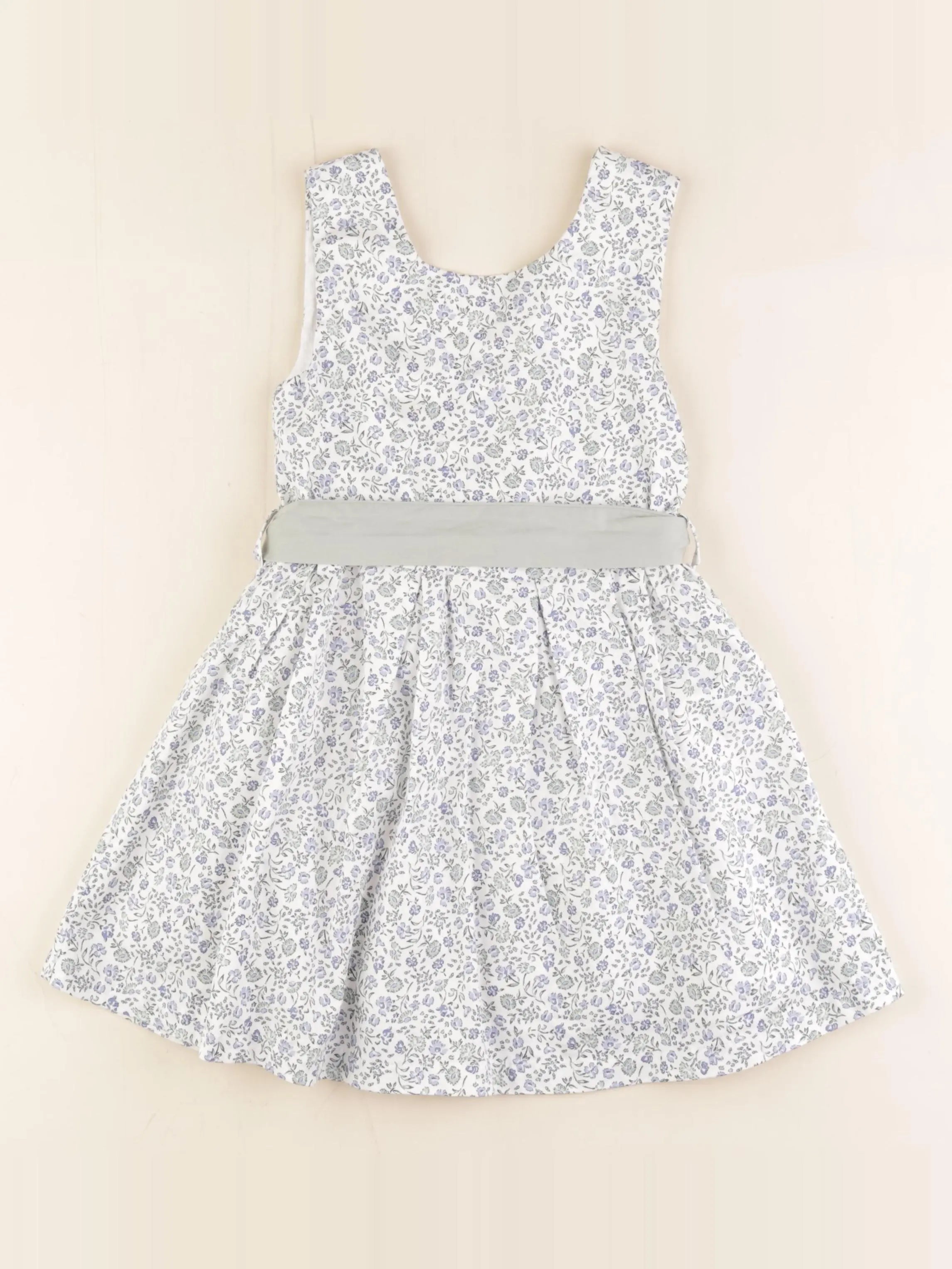 Vertbaudet - robe blanc, bleu - 5 ans