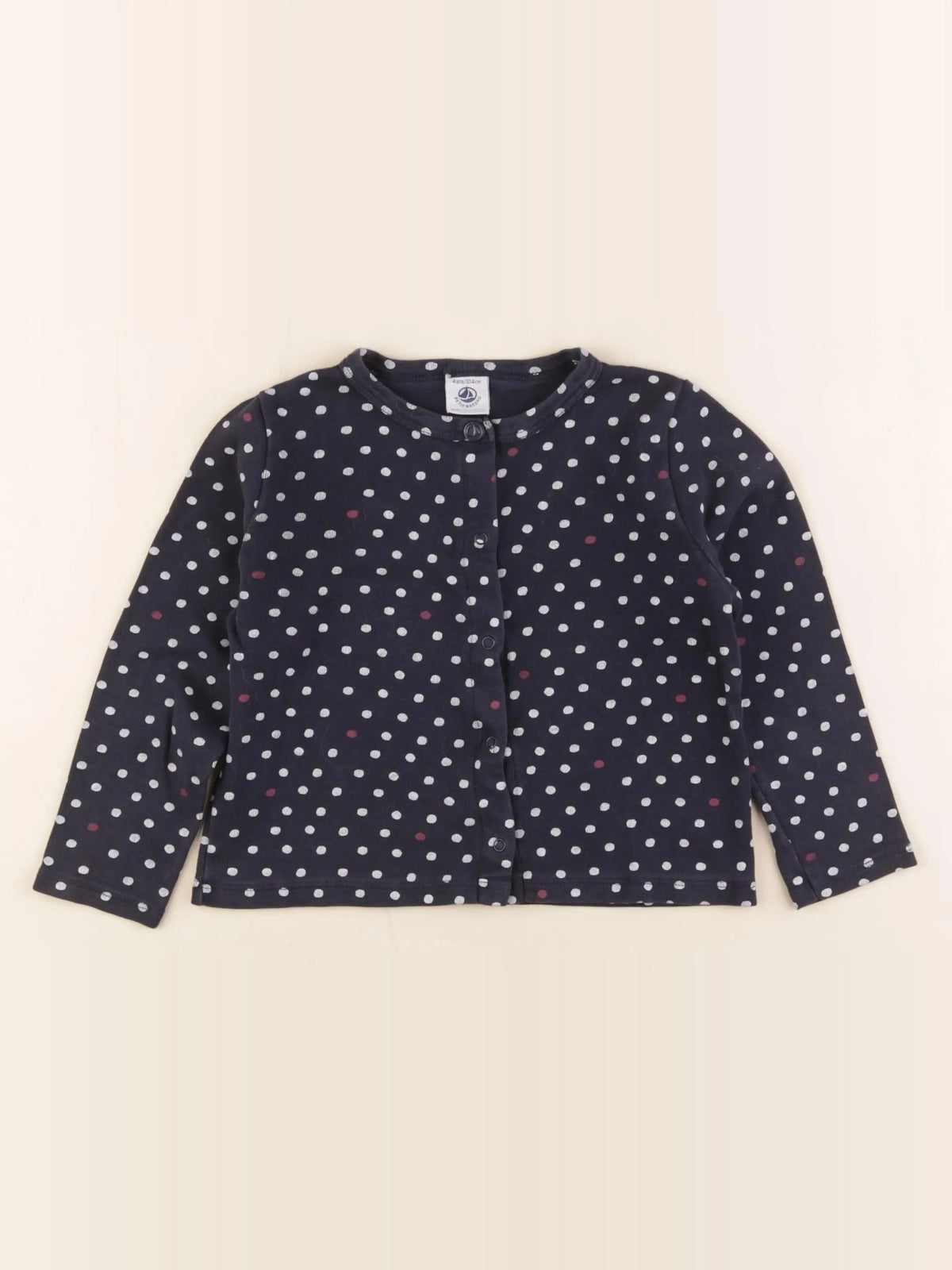 Petit Bateau - tee-shirt bleu - 4 ans