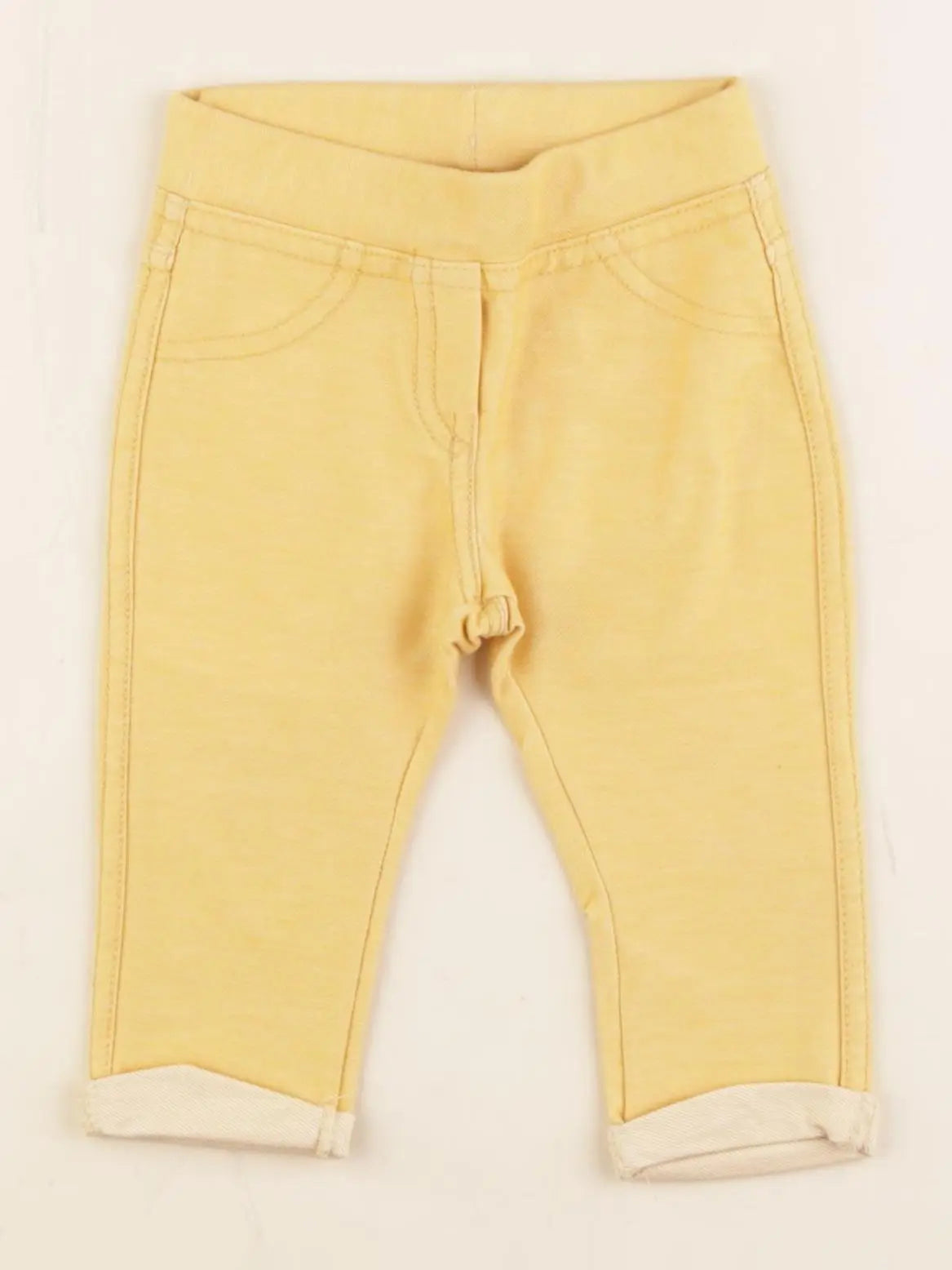 Zara - jegging jaune - 3/6 mois