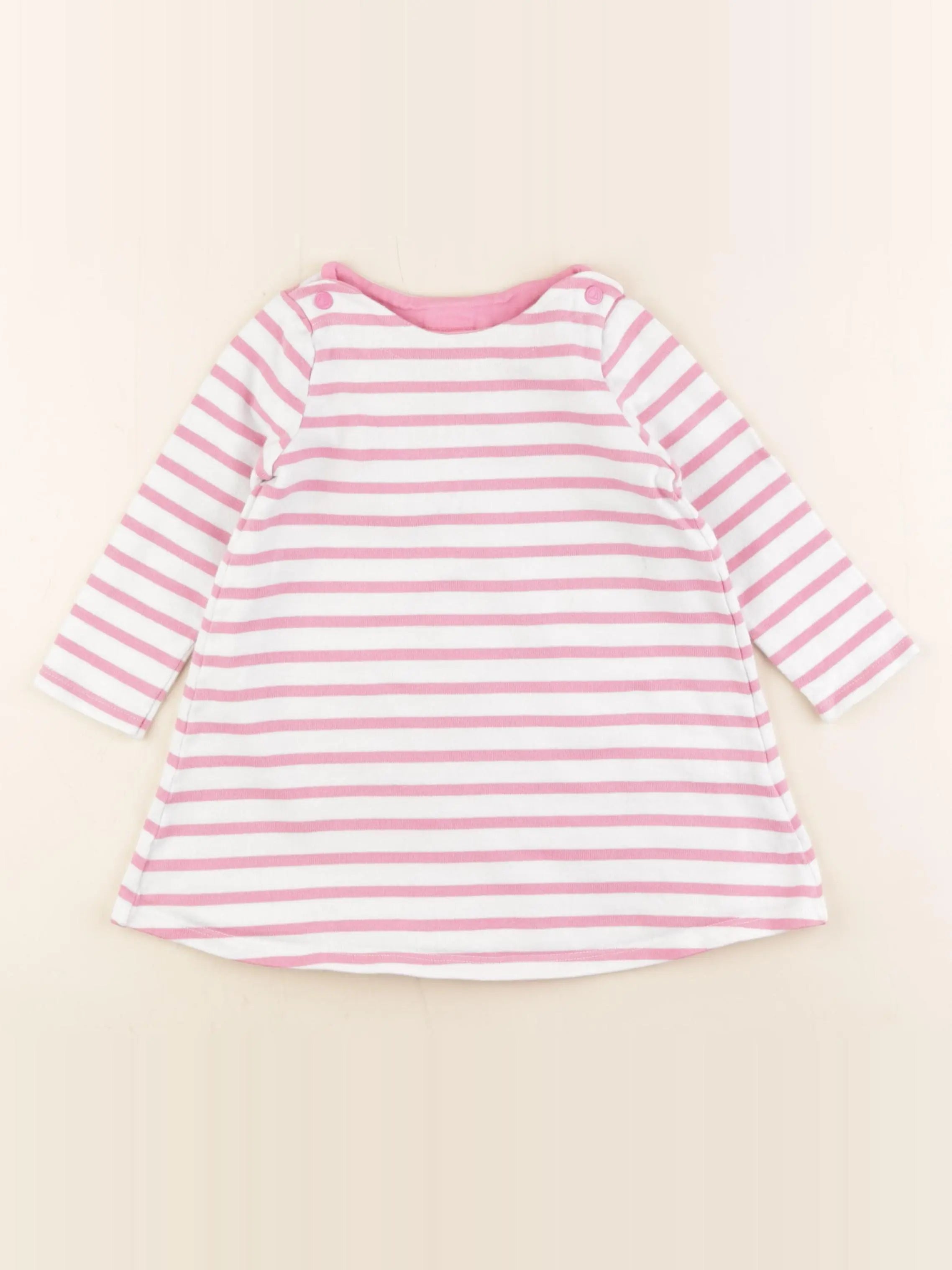 Petit Bateau - robe rose - 24 mois