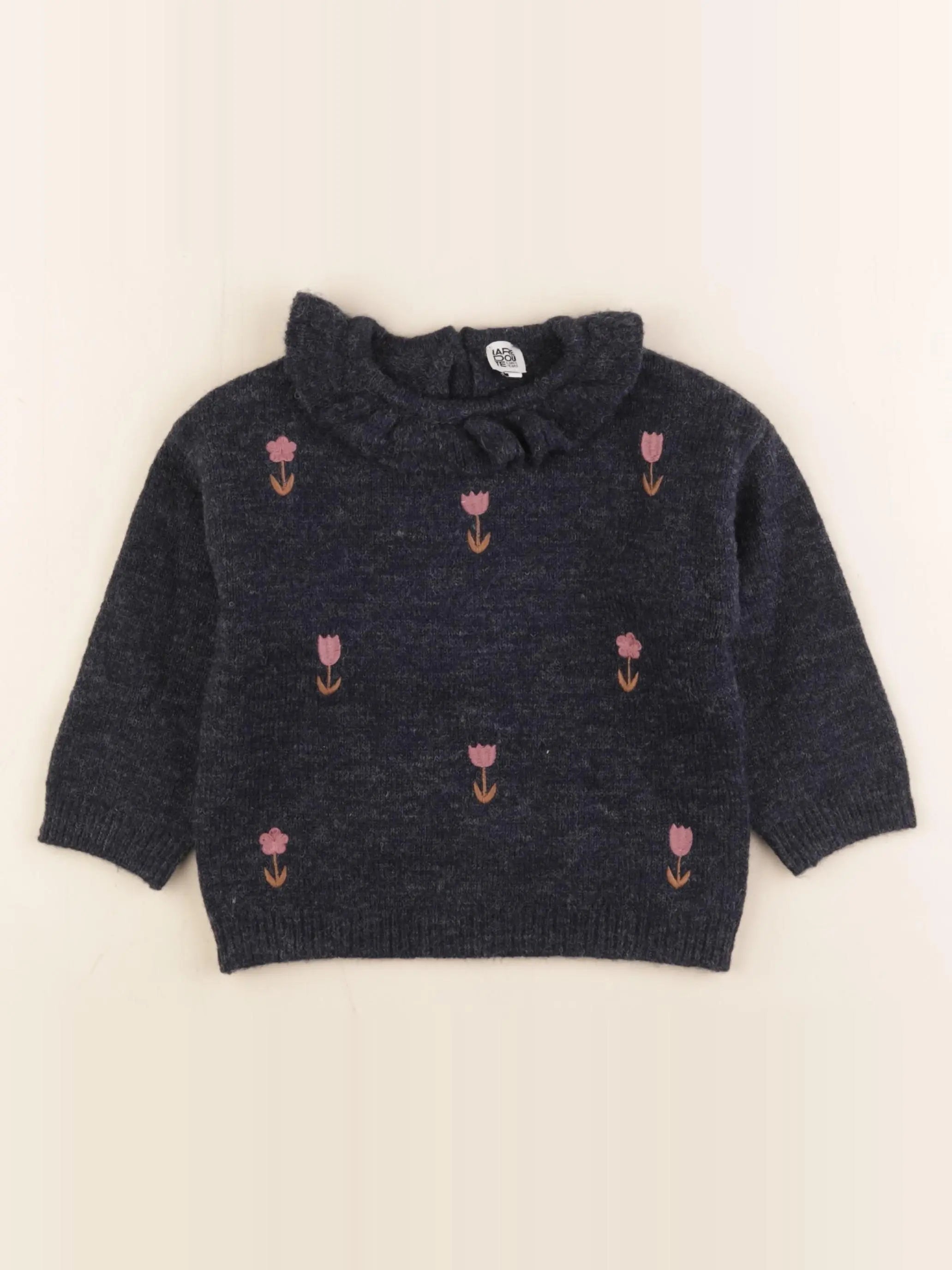 La Redoute - pull bleu - 2 ans