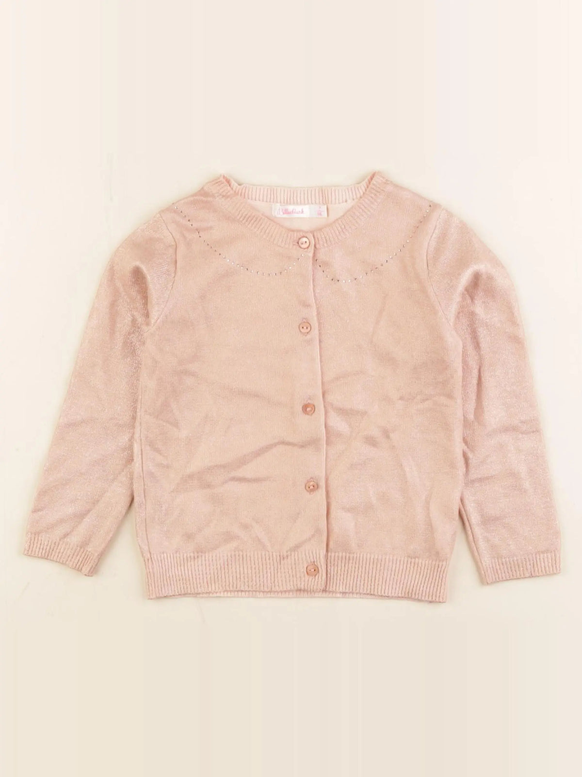 Billie Blush - gilet rose - 2 ans