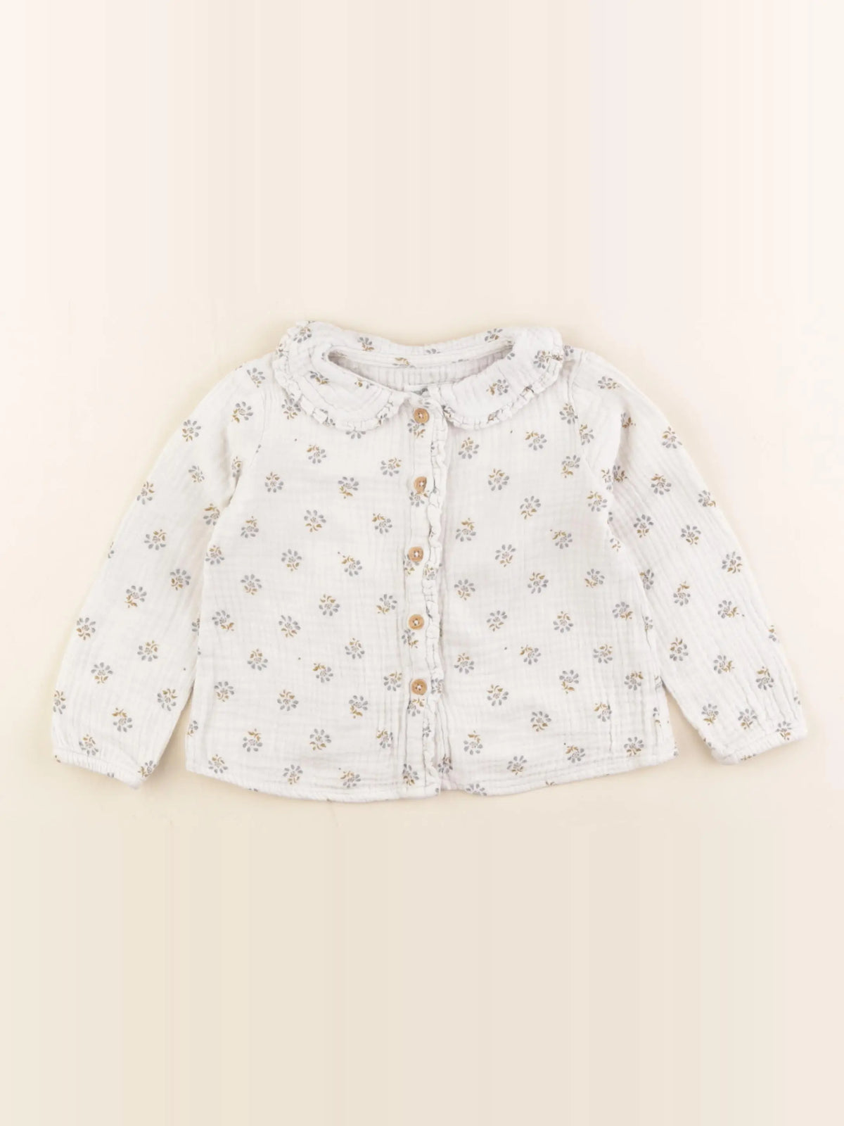 Vertbaudet - blouse beige - 2 ans