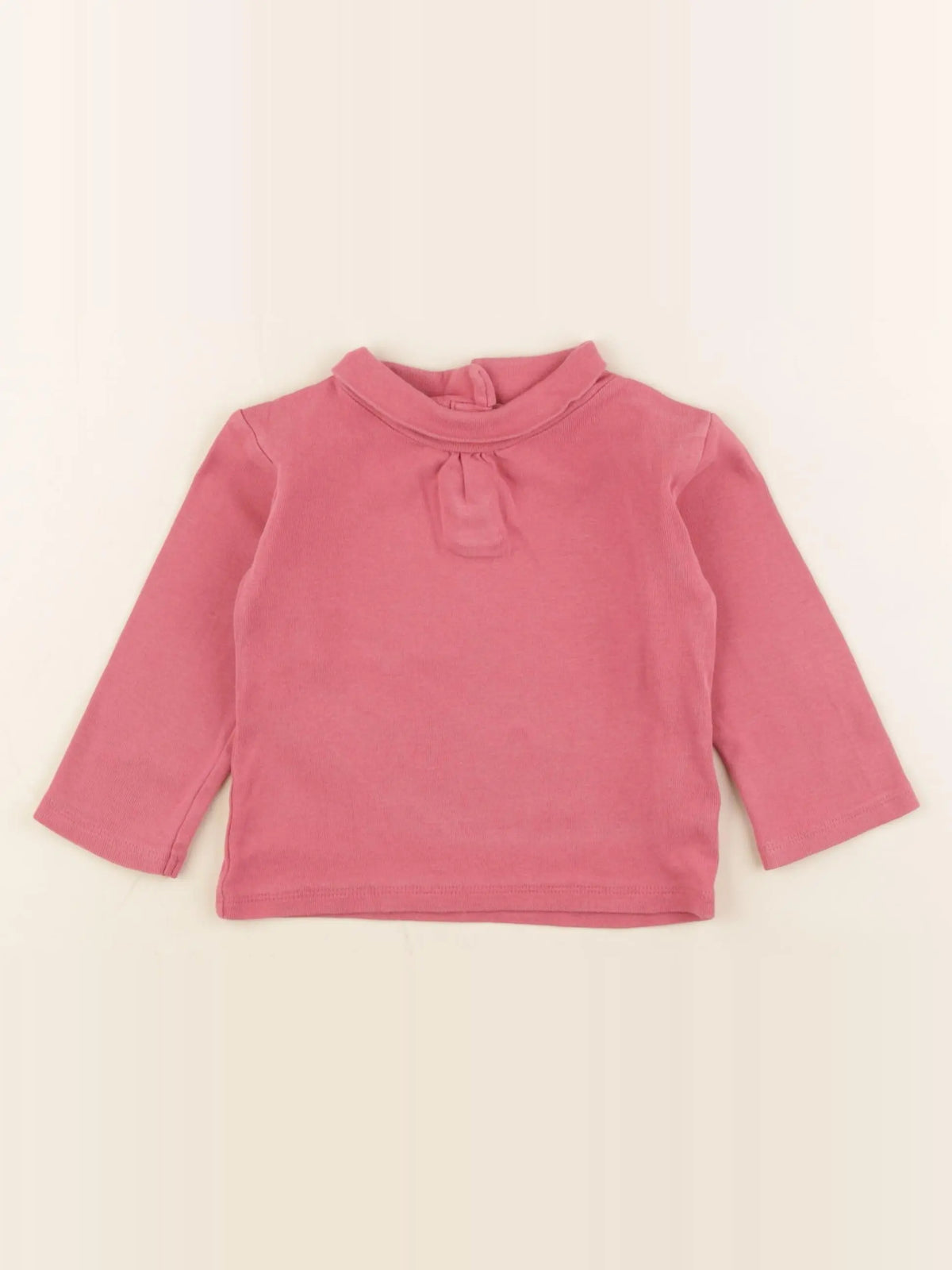 Vertbaudet - sous-pull rose - 12 mois