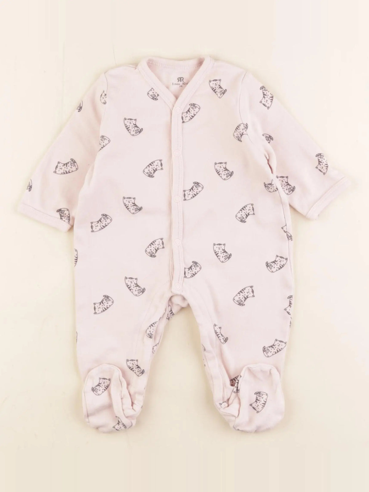 La Redoute - pyjama coton rose - 3 mois