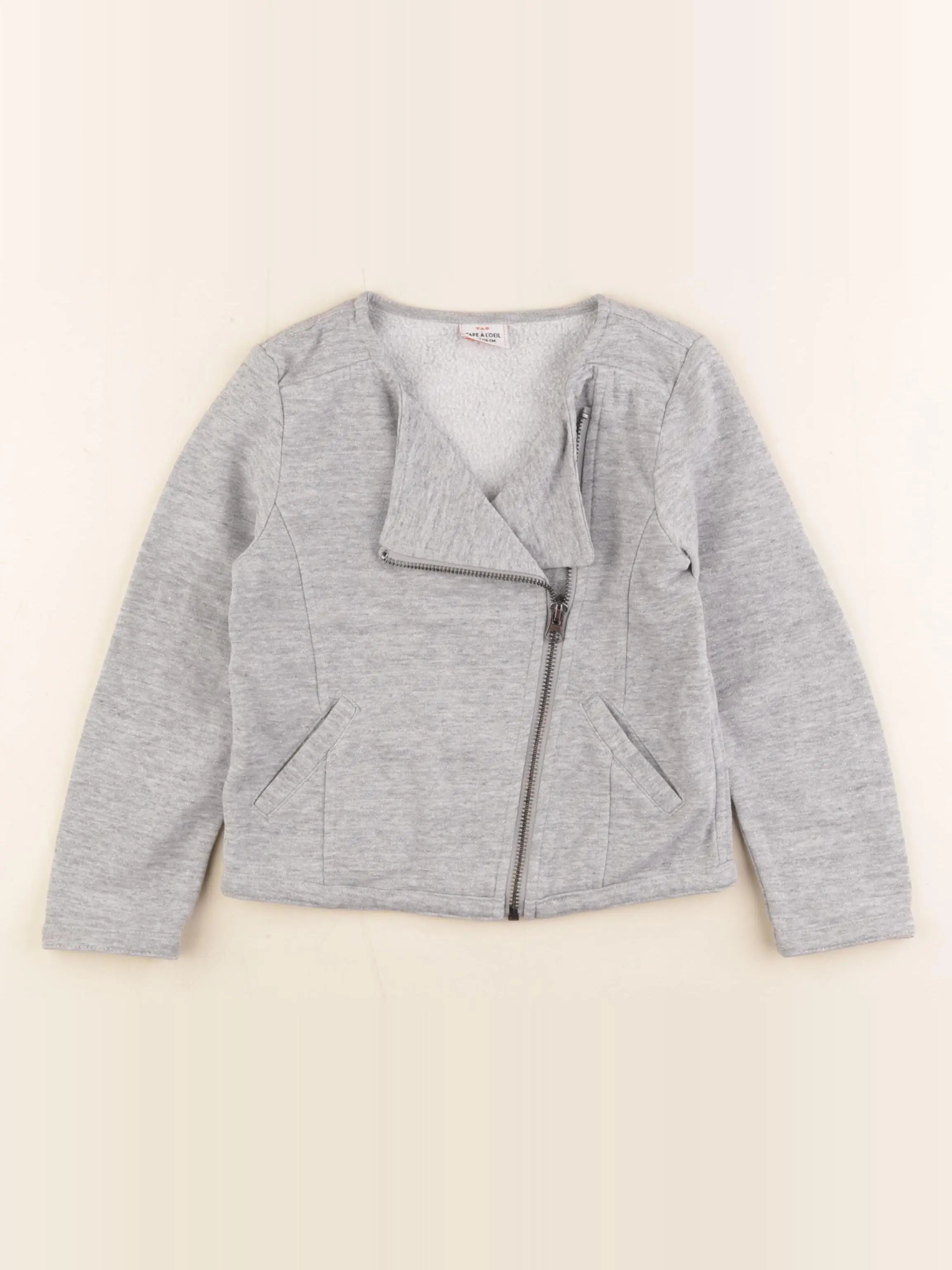 Tape à l'oeil - sweat gris - 6 ans