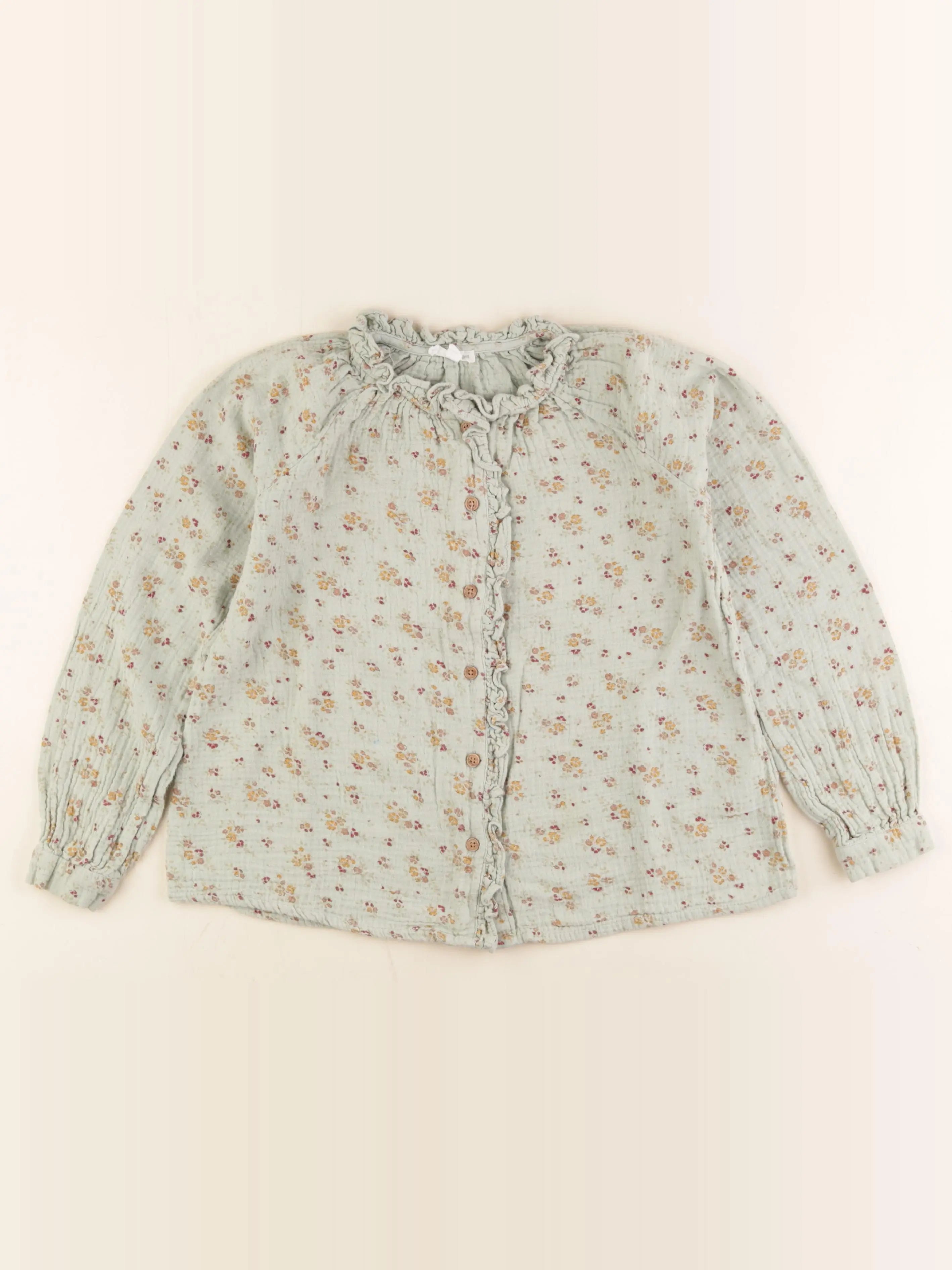 Vertbaudet - blouse vert - 10 ans