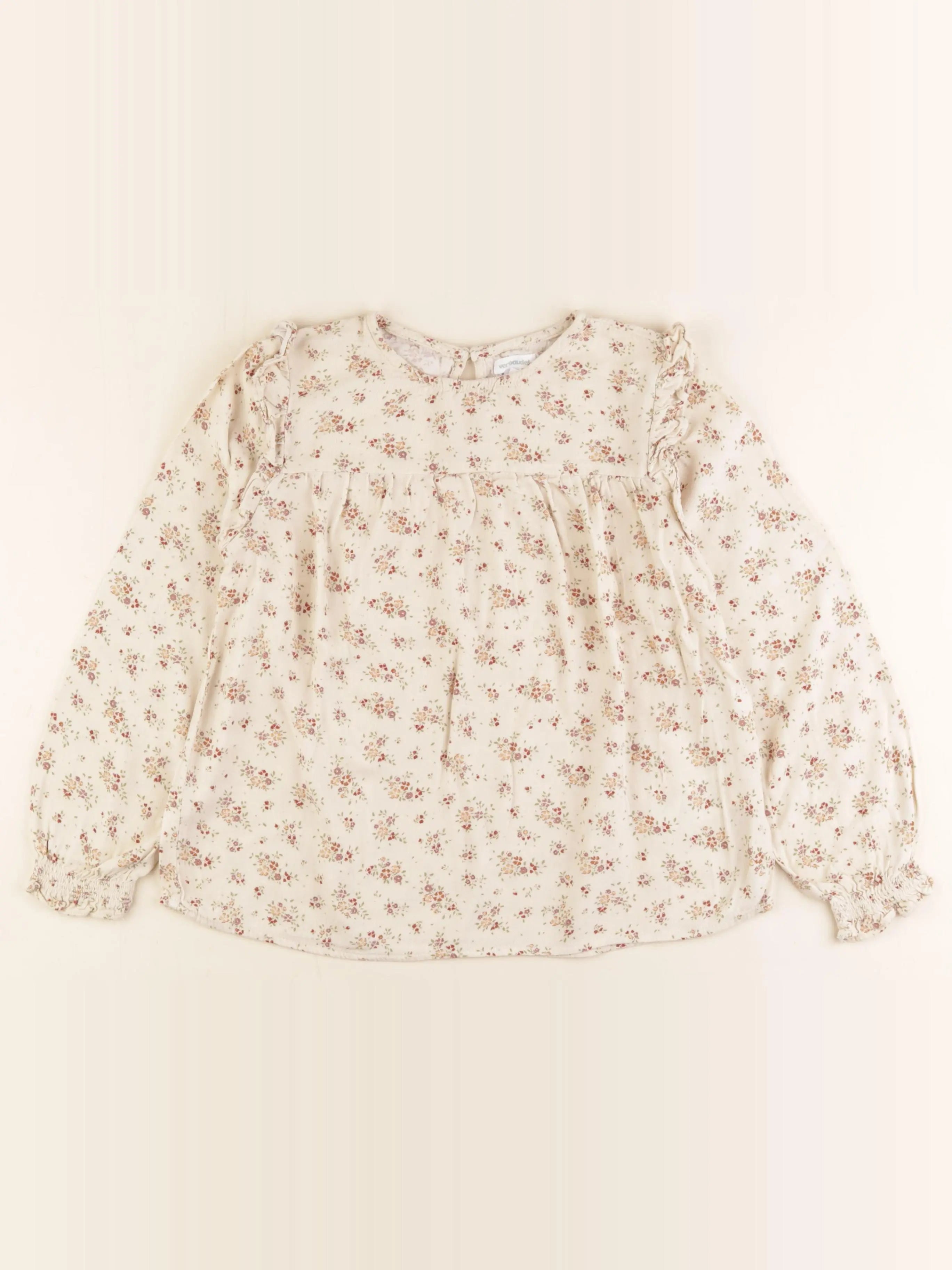 Vertbaudet - blouse beige - 9 ans