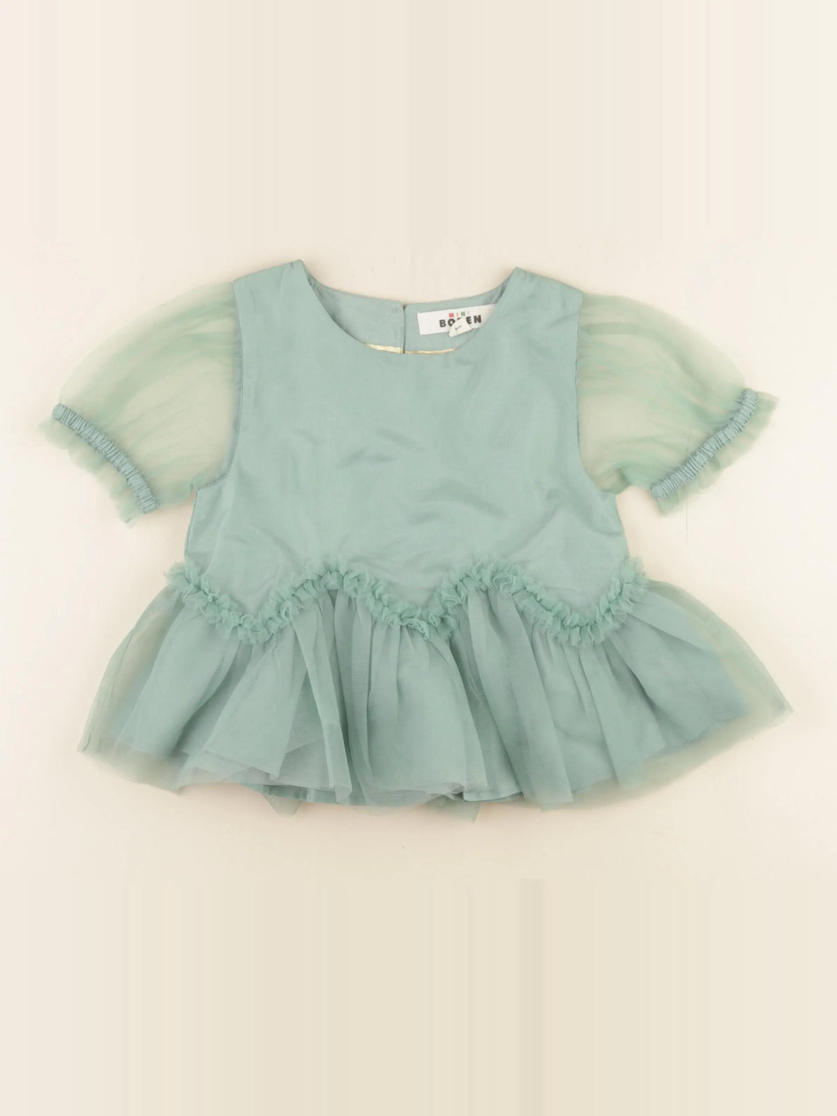 Mini Boden - blouse vert - 5/6 ans