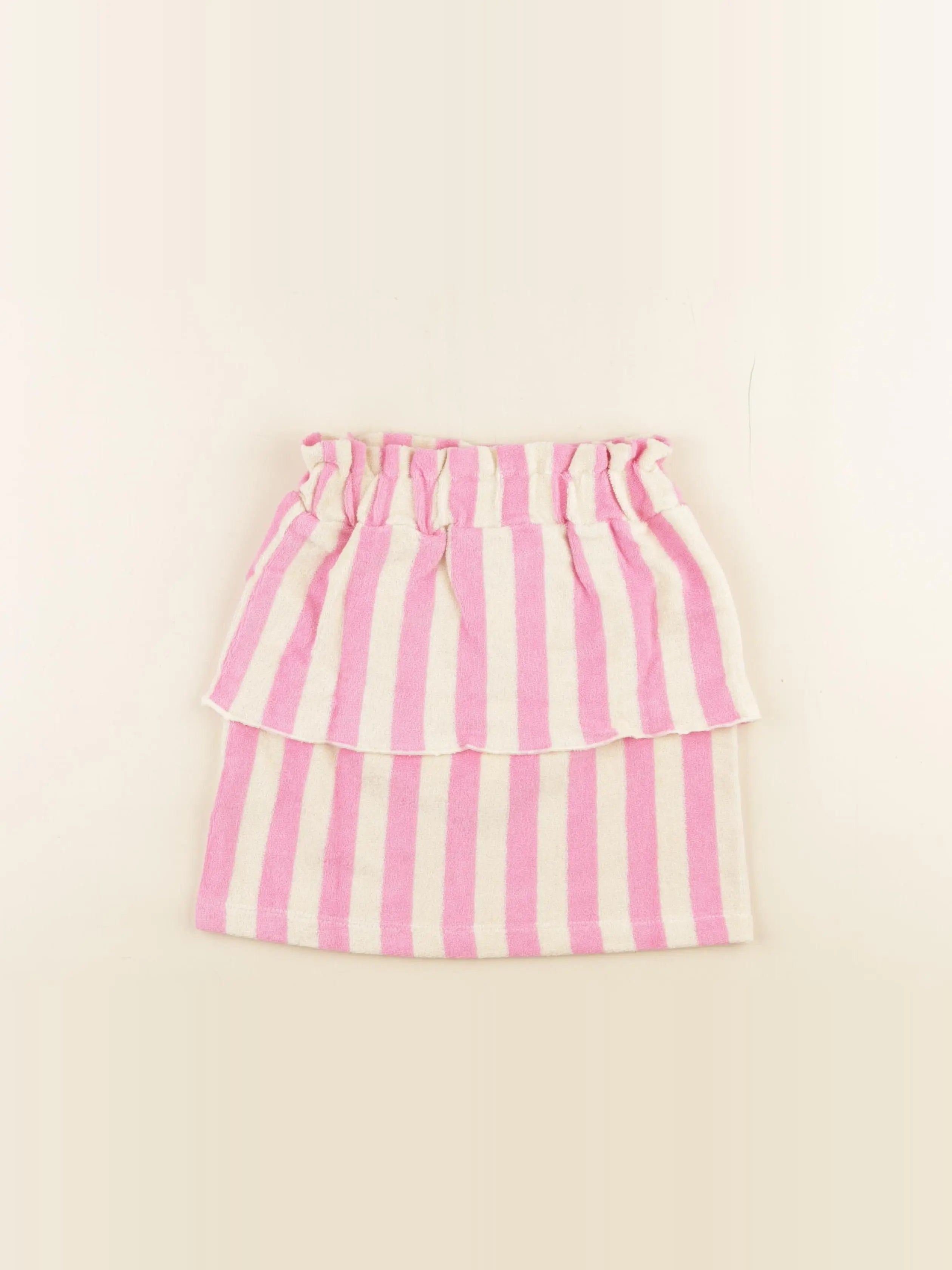 Jupe éponge blanc, rose
