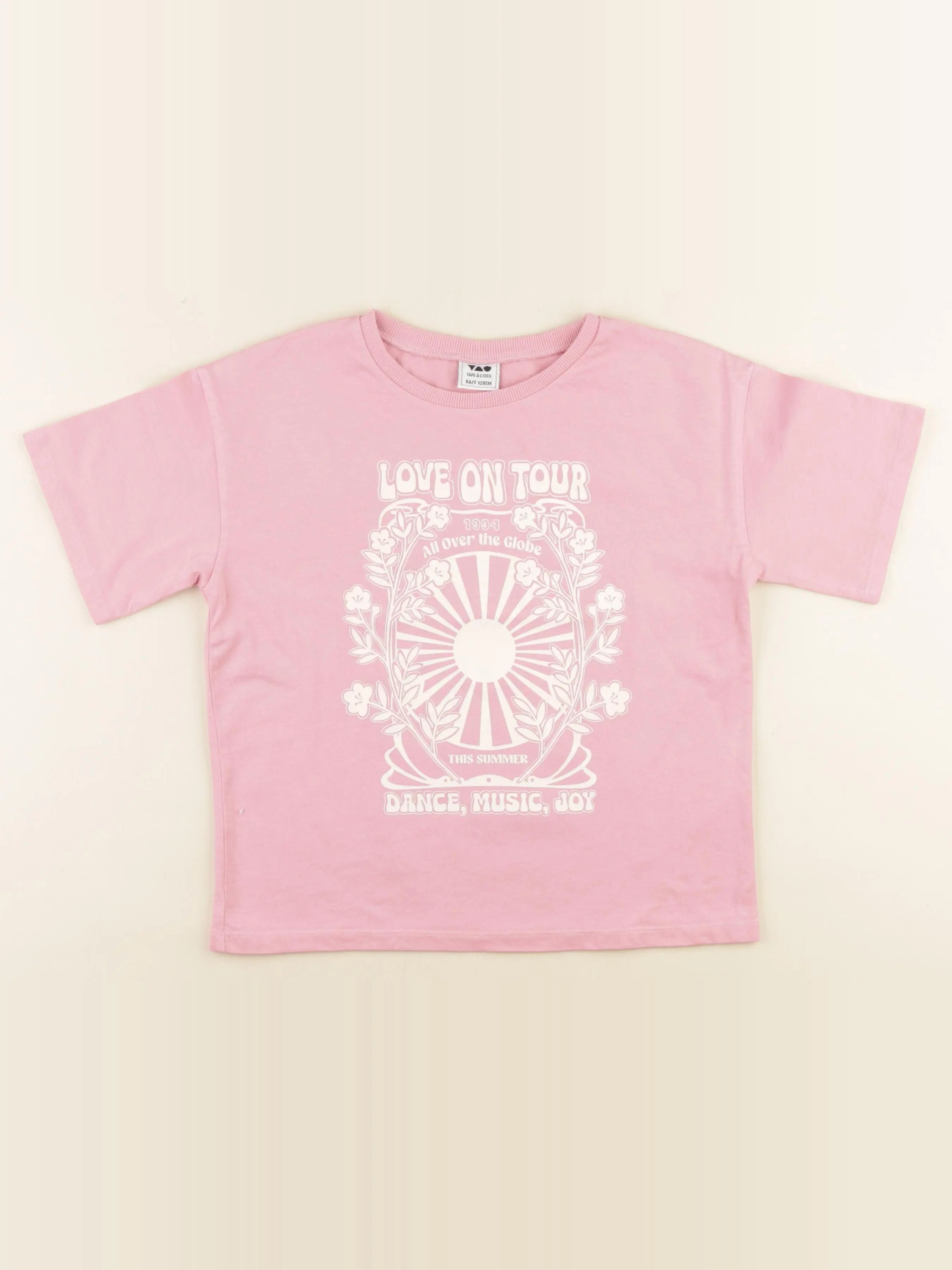 Tape à l'oeil - tee-shirt rose - 8 ans