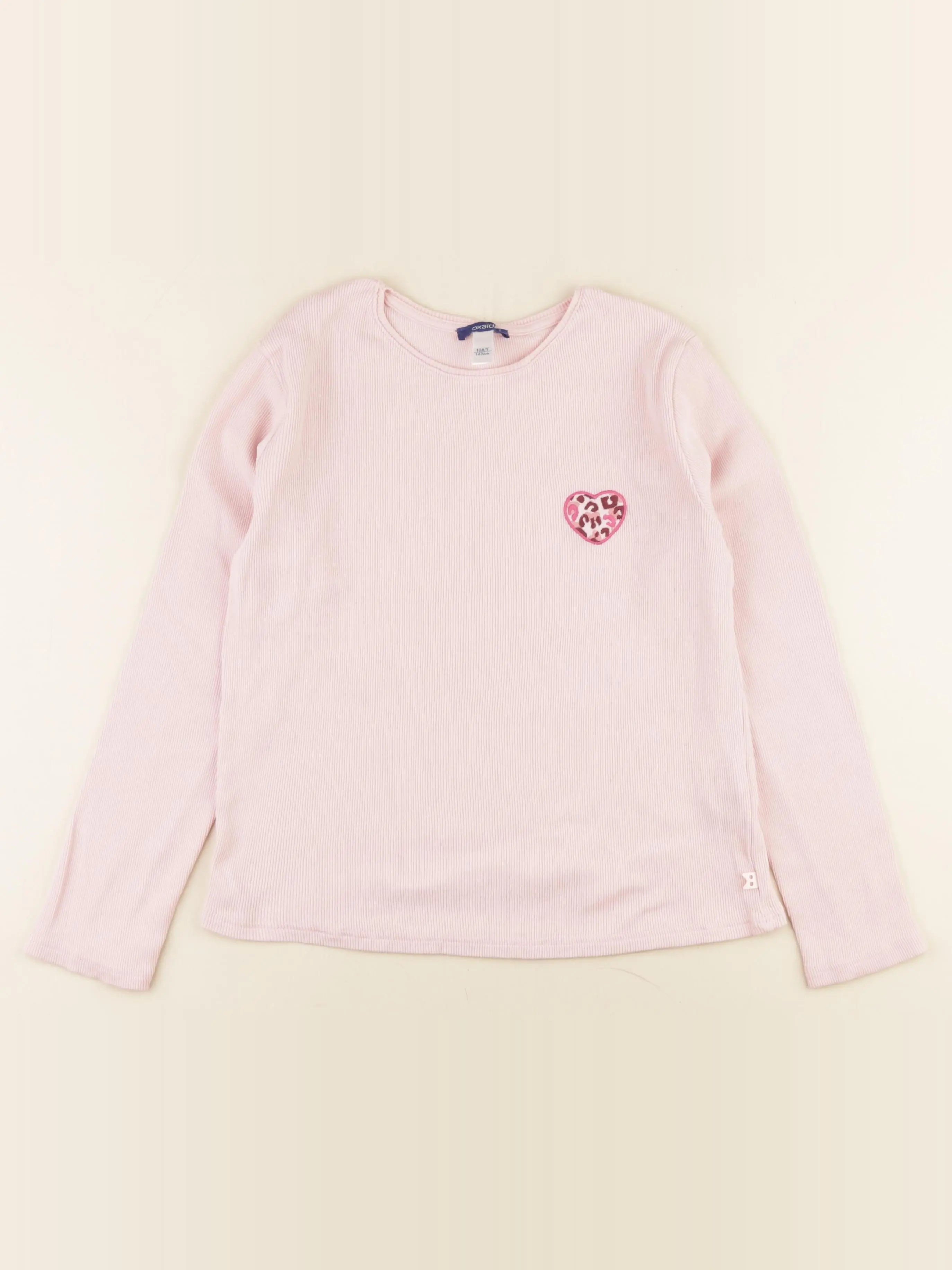 Okaidi - tee-shirt rose - 10 ans
