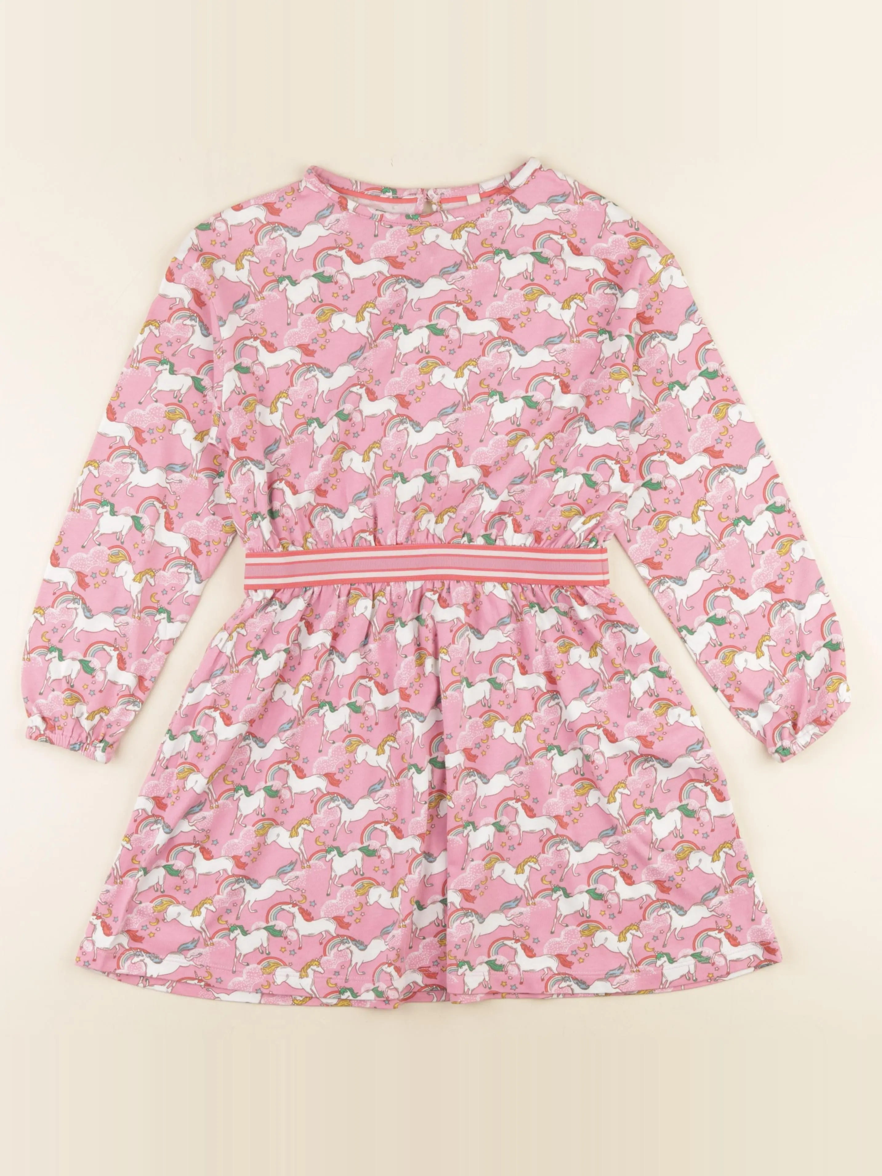 Mini Boden - robe rose - 8/9 ans