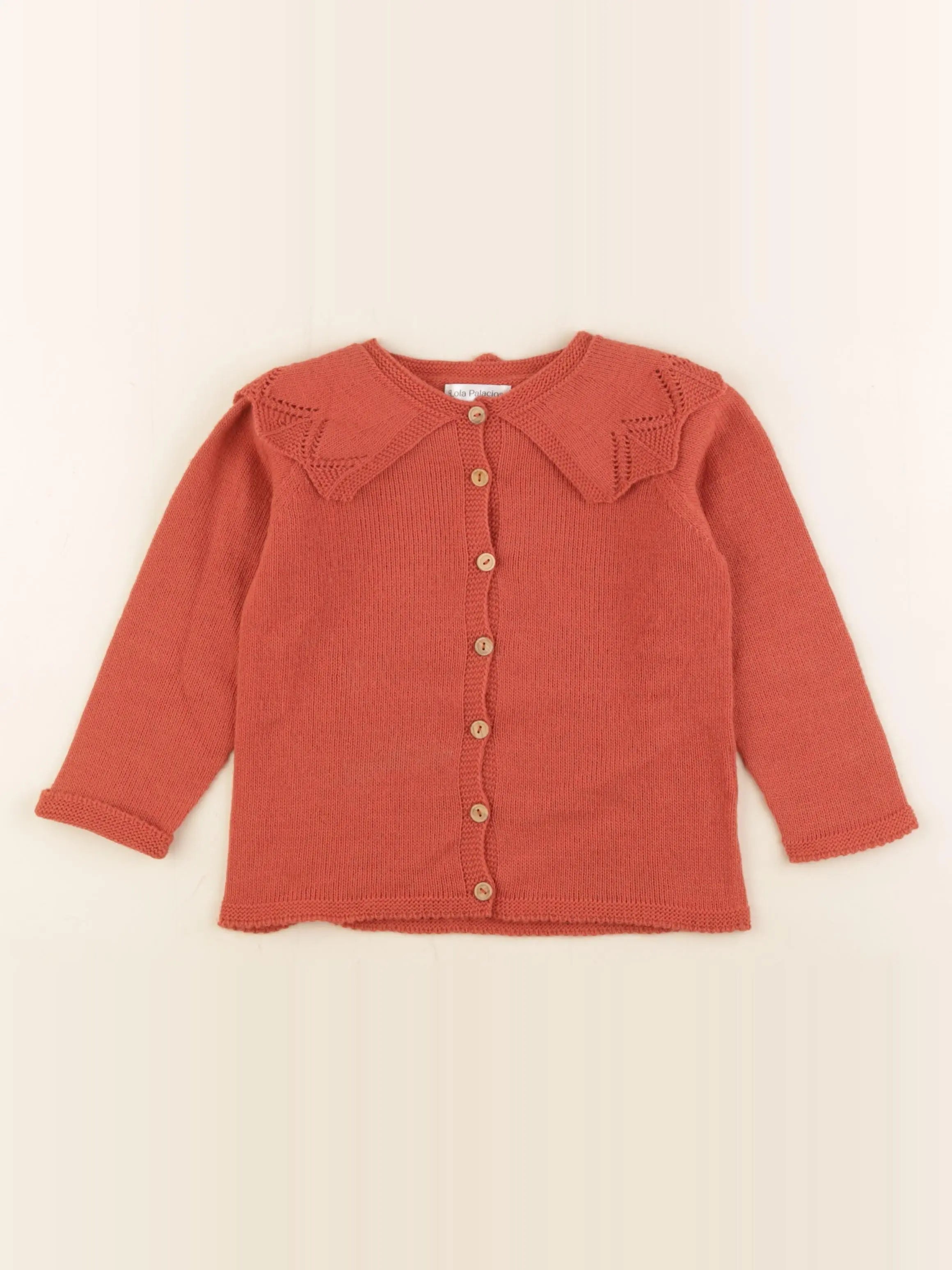 Lola Palacios - gilet orange - 3 ans