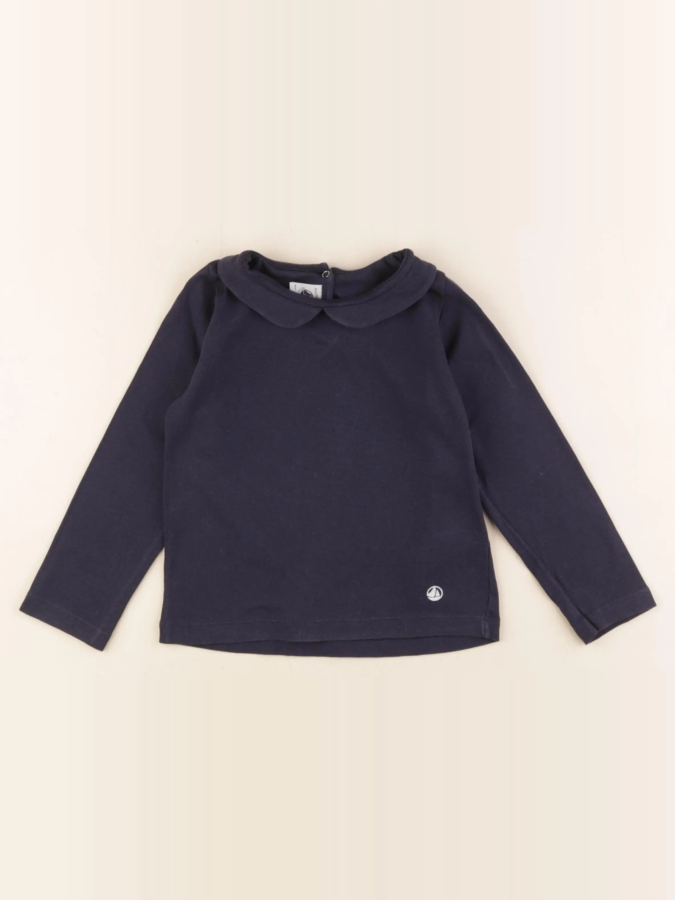 Petit Bateau - tee-shirt bleu - 4 ans