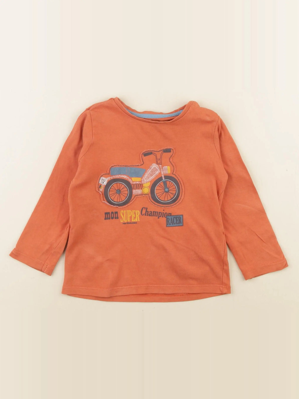 Vertbaudet - tee-shirt orange - 24 mois