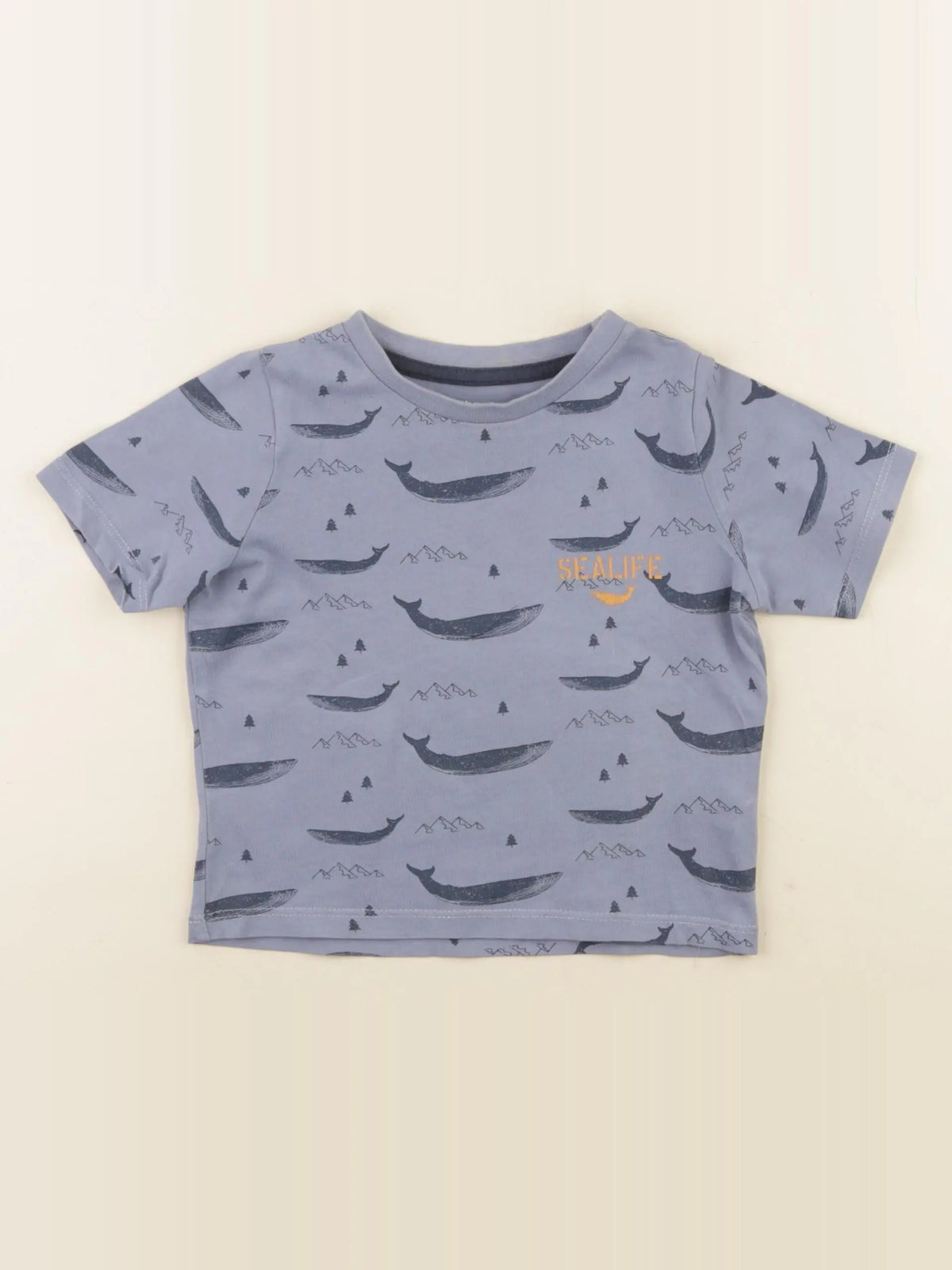 Vertbaudet - tee-shirt bleu - 2 ans