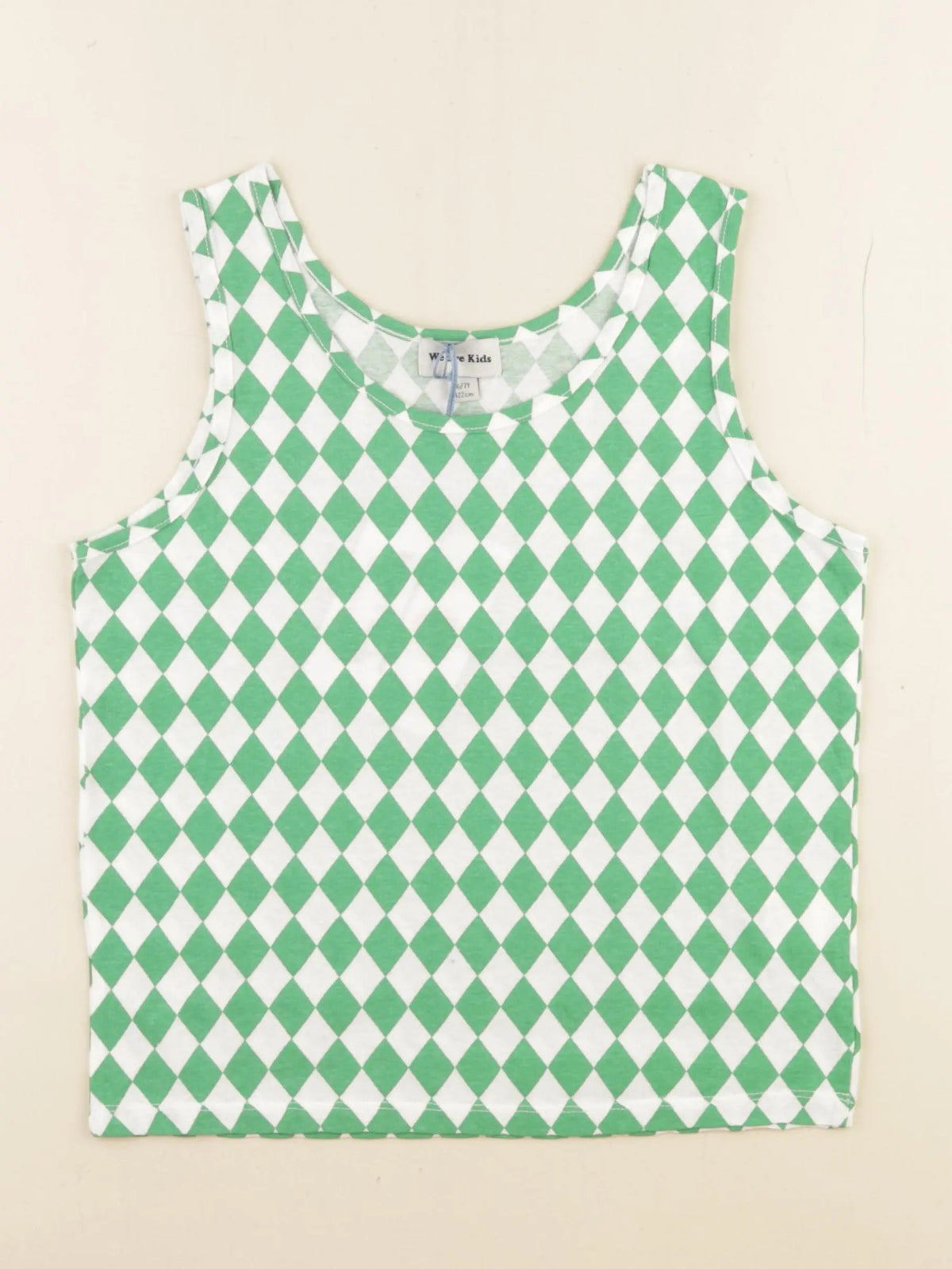 Débardeur blanc, vert