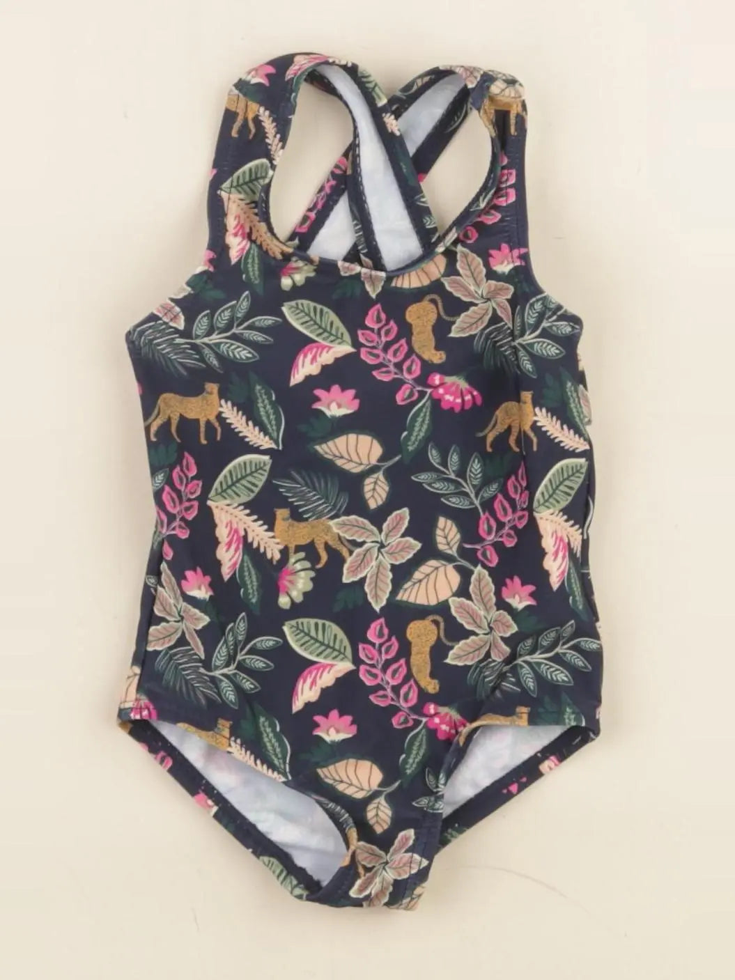 Vertbaudet - maillot de bain bleu - 3 mois