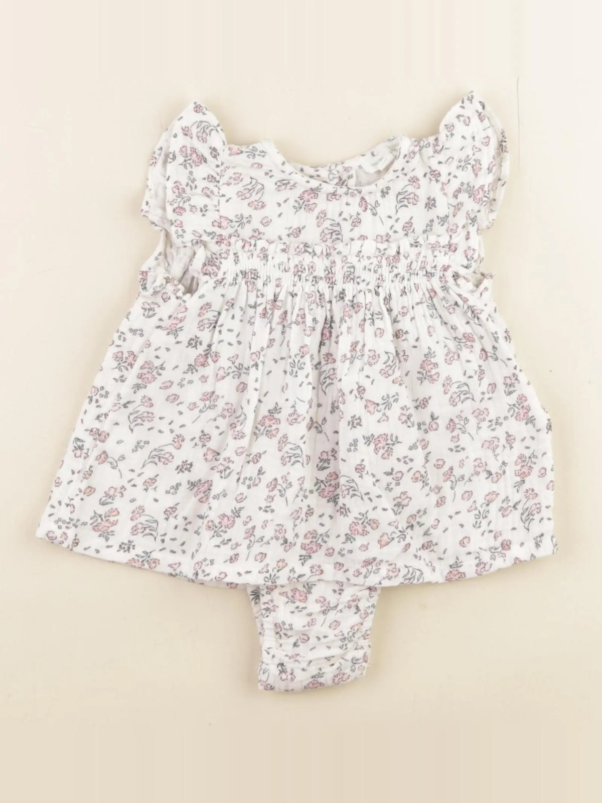 Vertbaudet - combinaison blanc - 1 mois