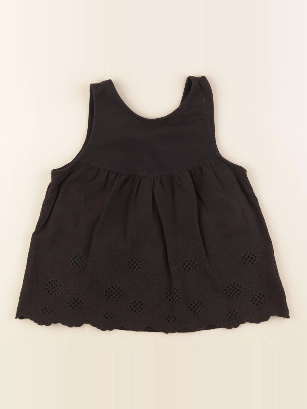 H&M - débardeur noir - 4/6 ans