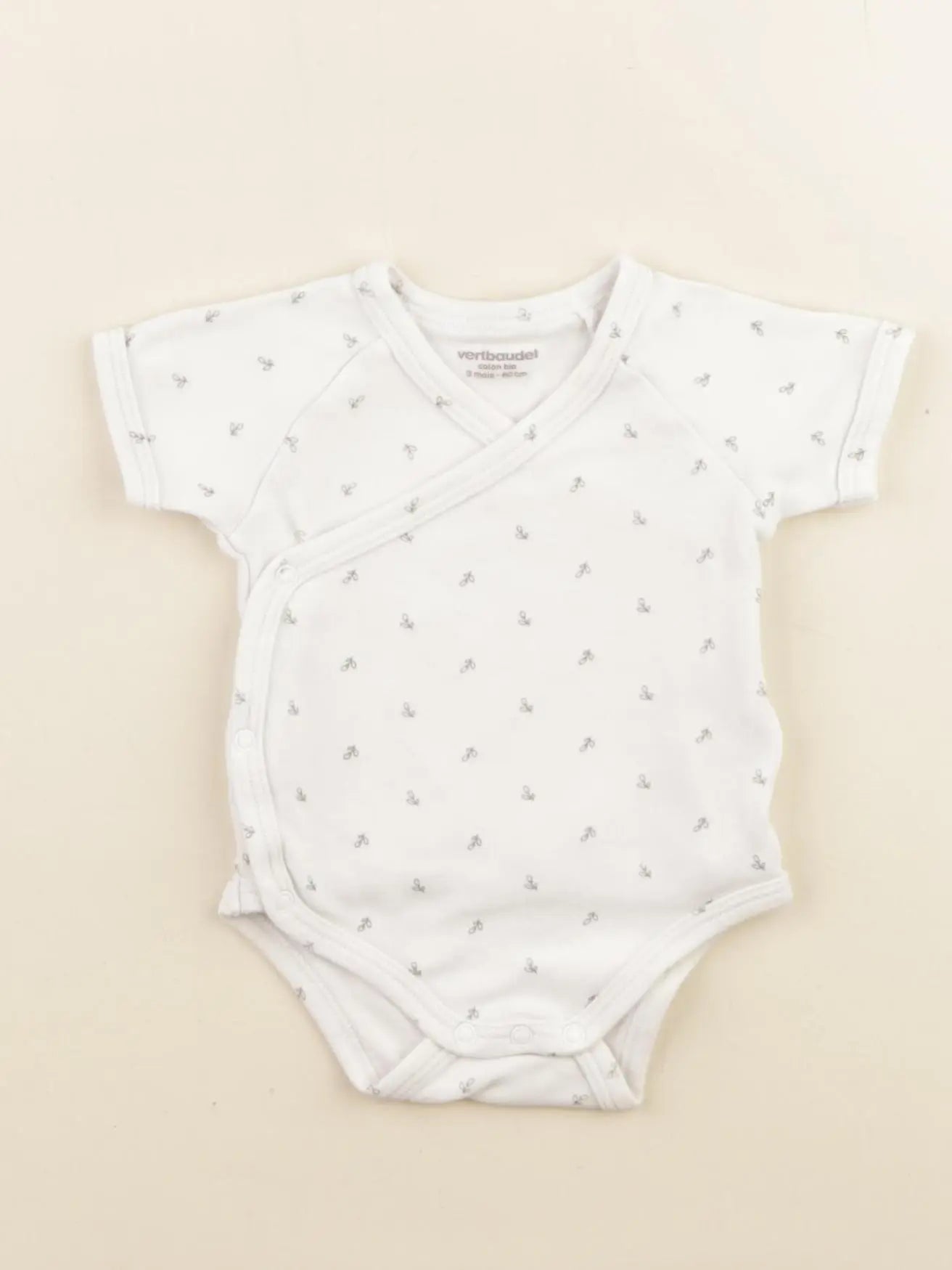 Vertbaudet - body blanc - 3 mois