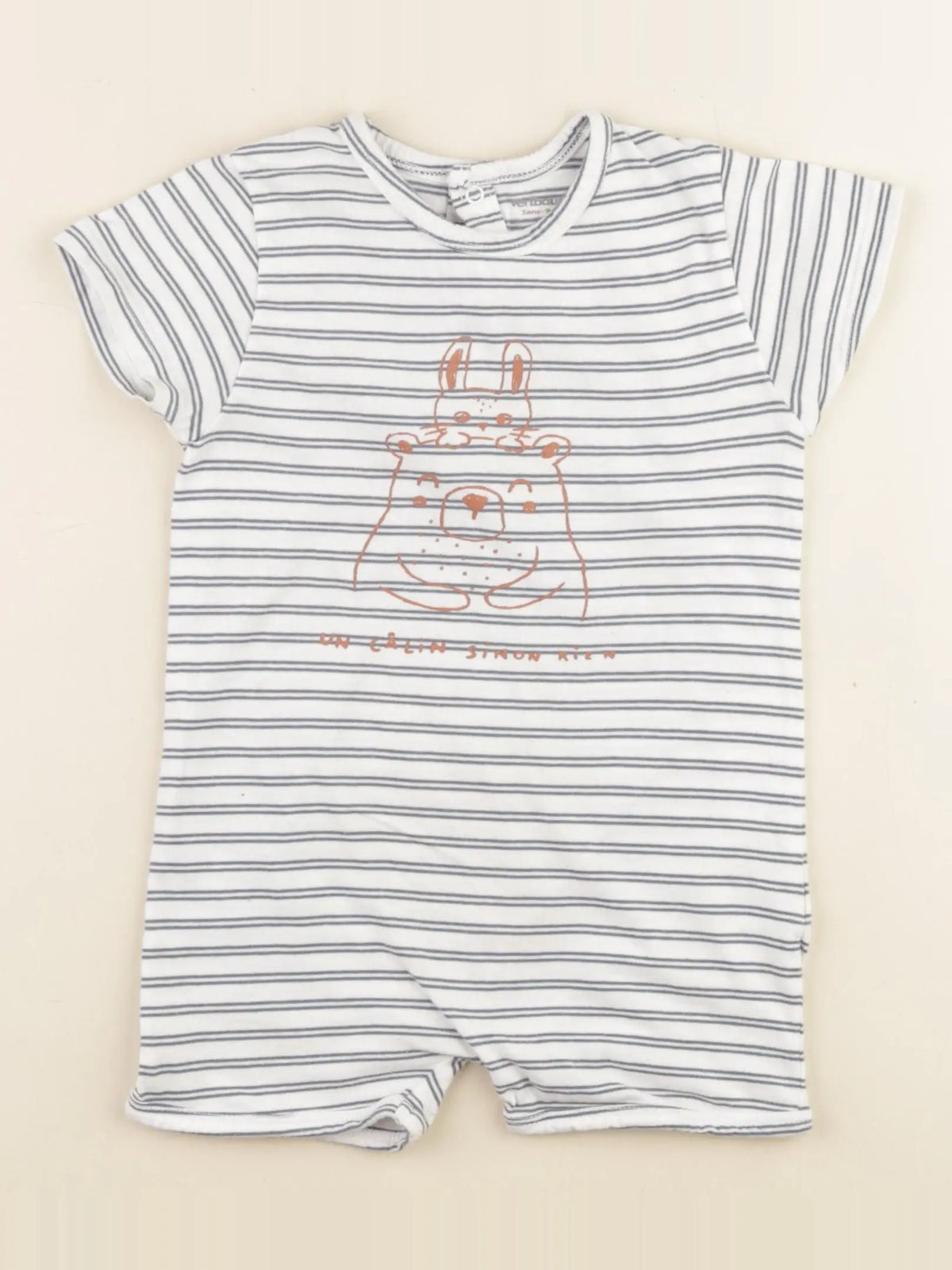 Vertbaudet - pyjama coton bleu - 3 ans