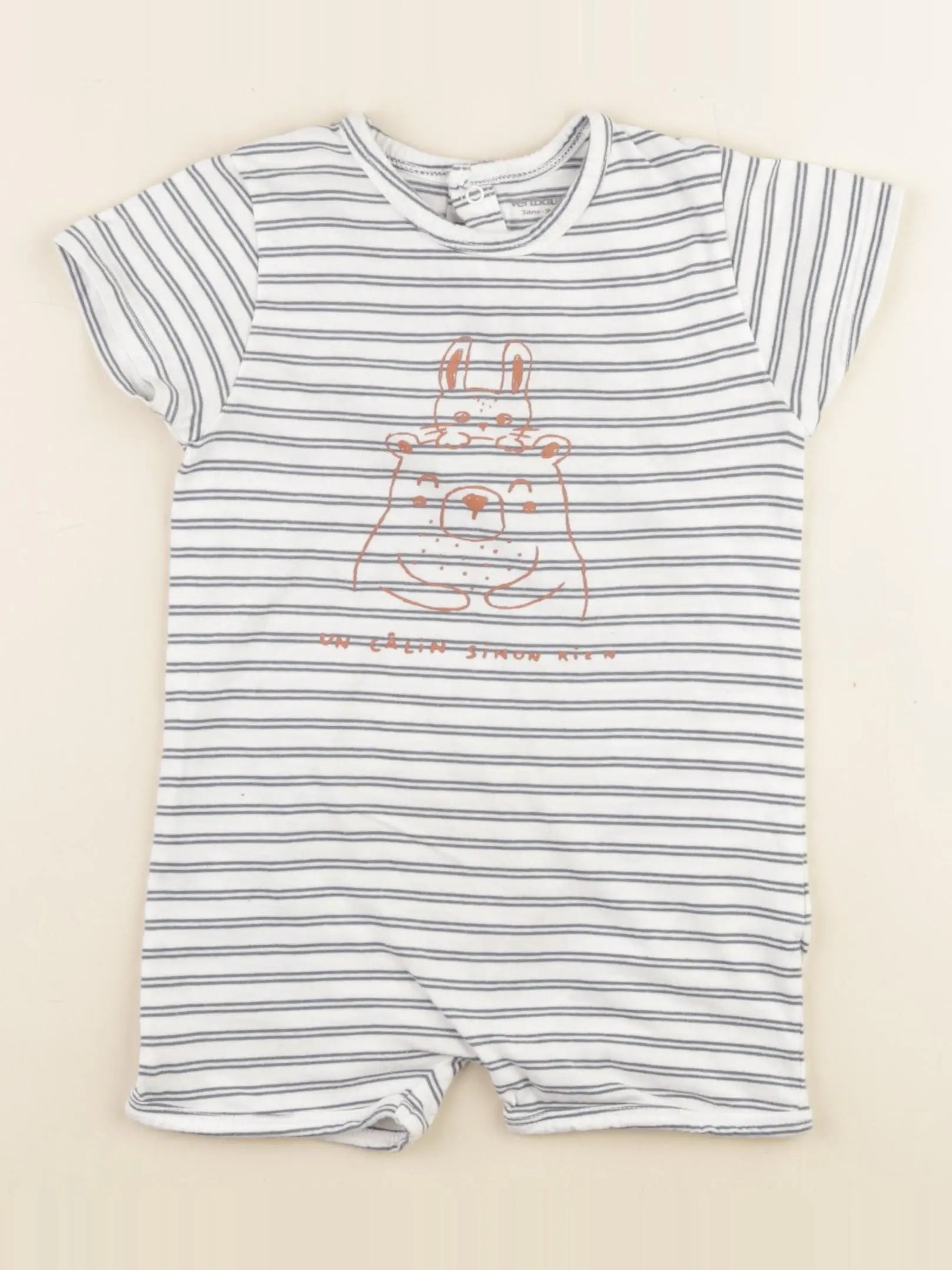 Vertbaudet - pyjama coton bleu - 3 ans