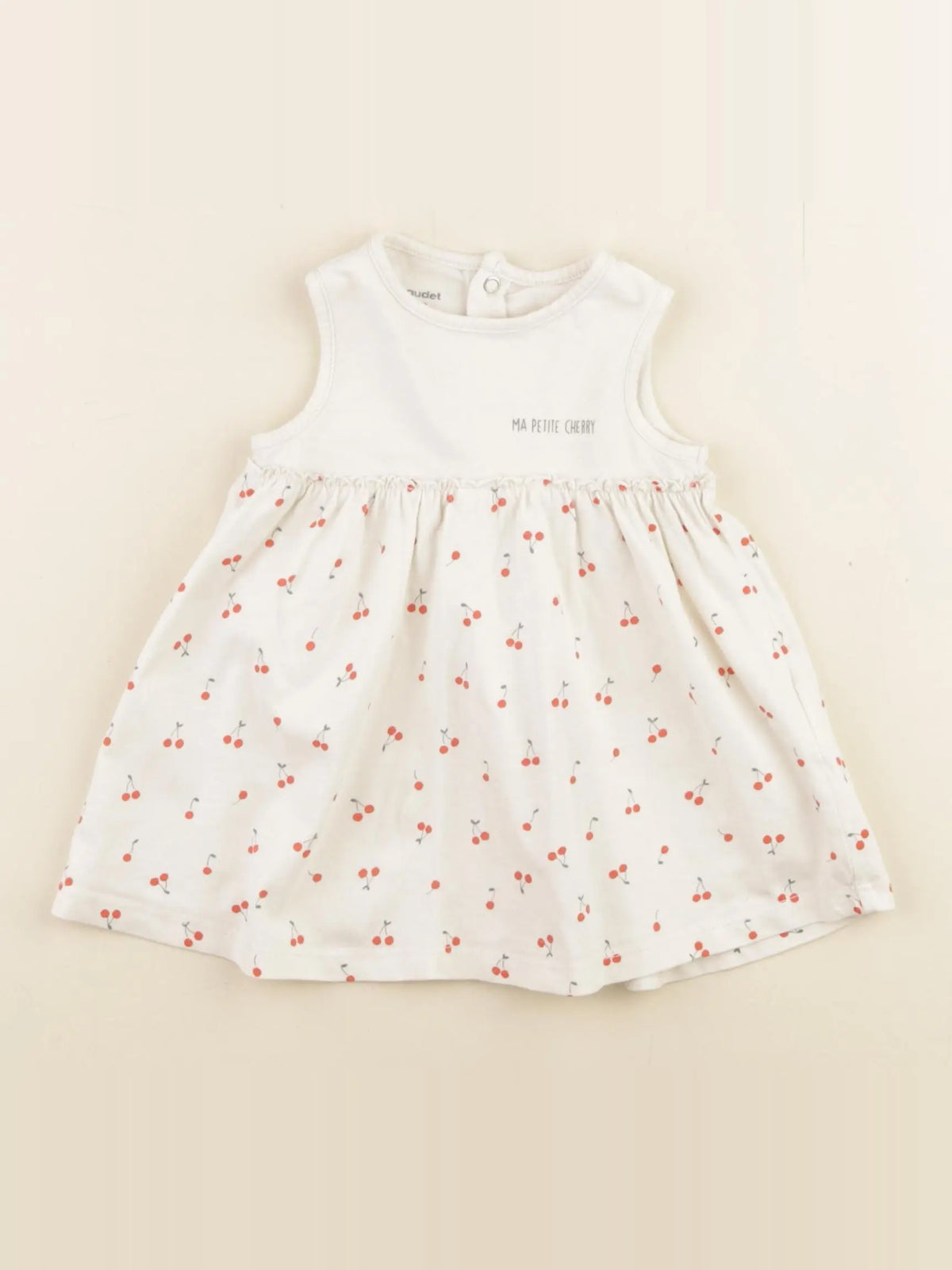 Vertbaudet - robe beige - 3 mois