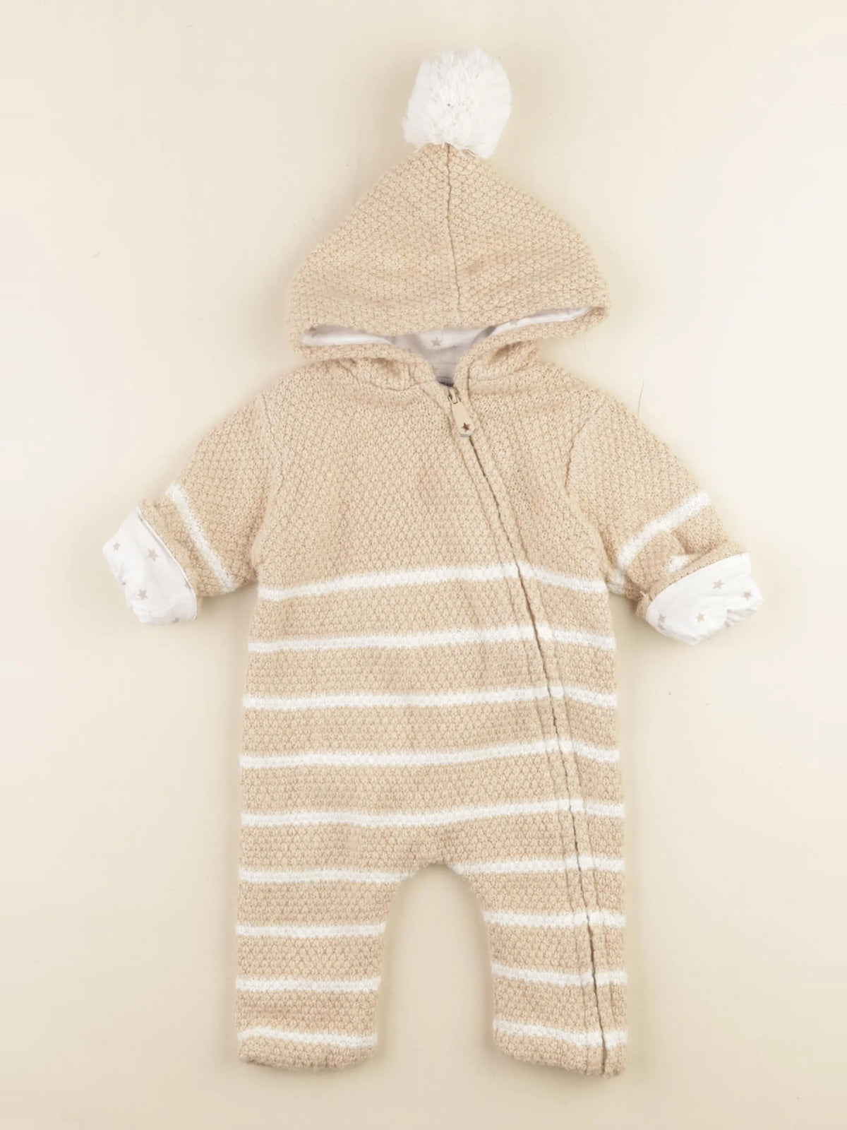 Vertbaudet - combinaison marron - 6 mois