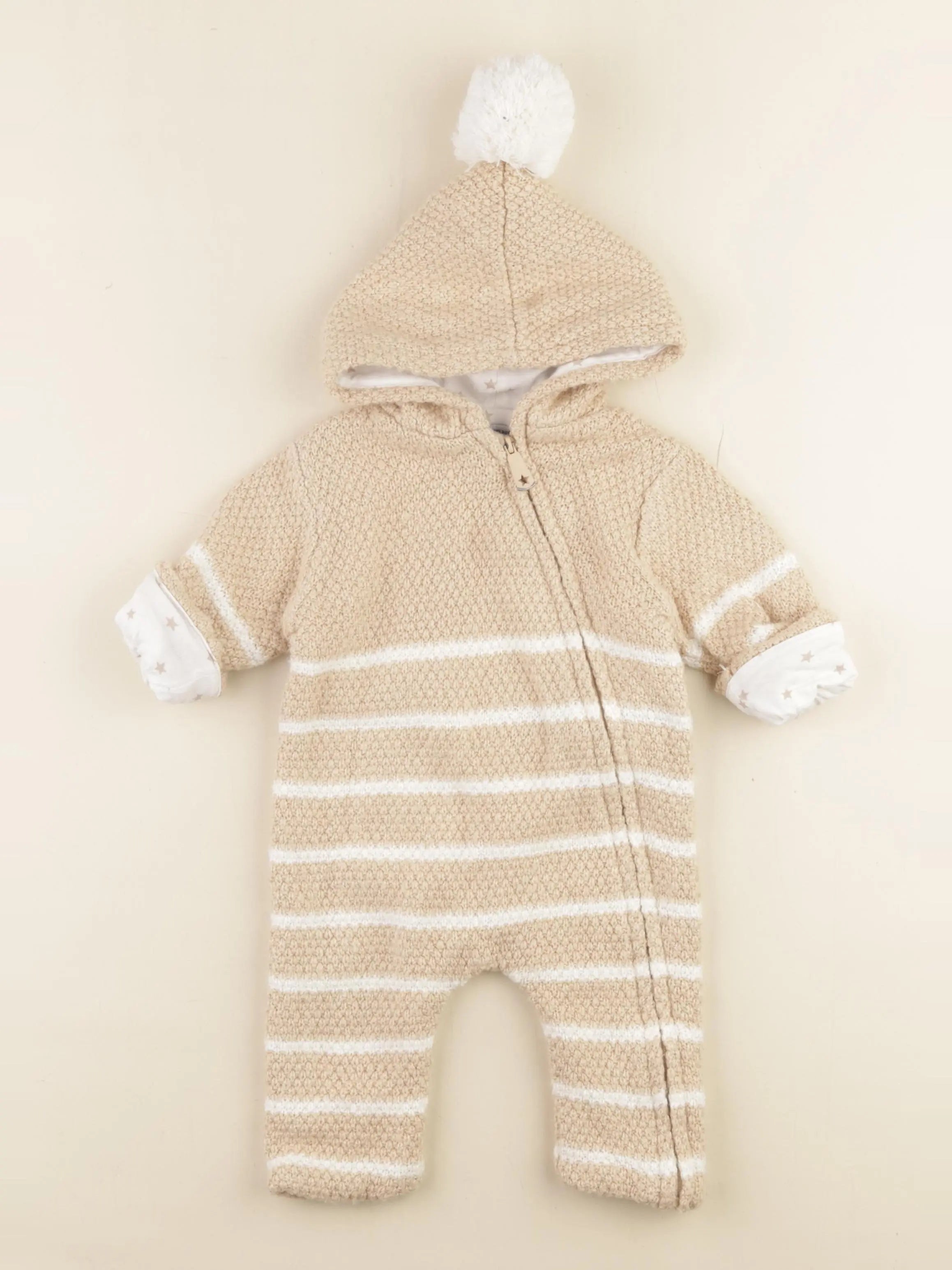 Vertbaudet - combinaison marron - 6 mois