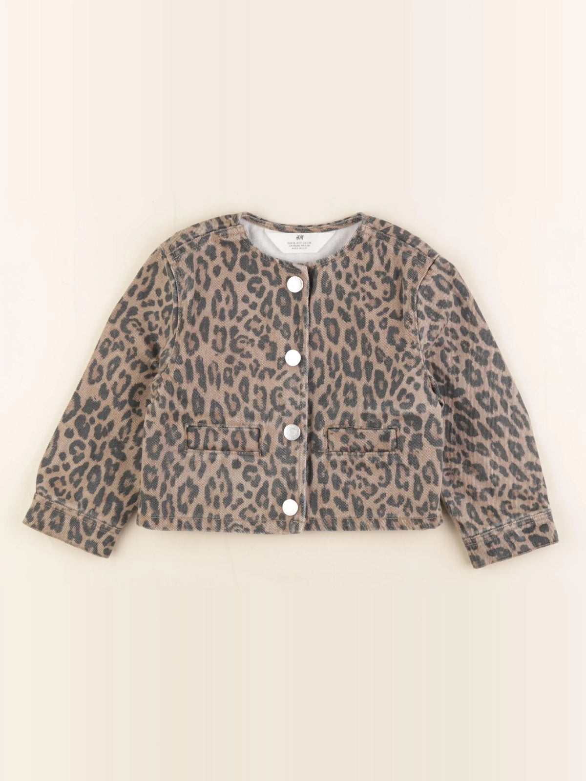 H&M - veste marron - 2/3 ans