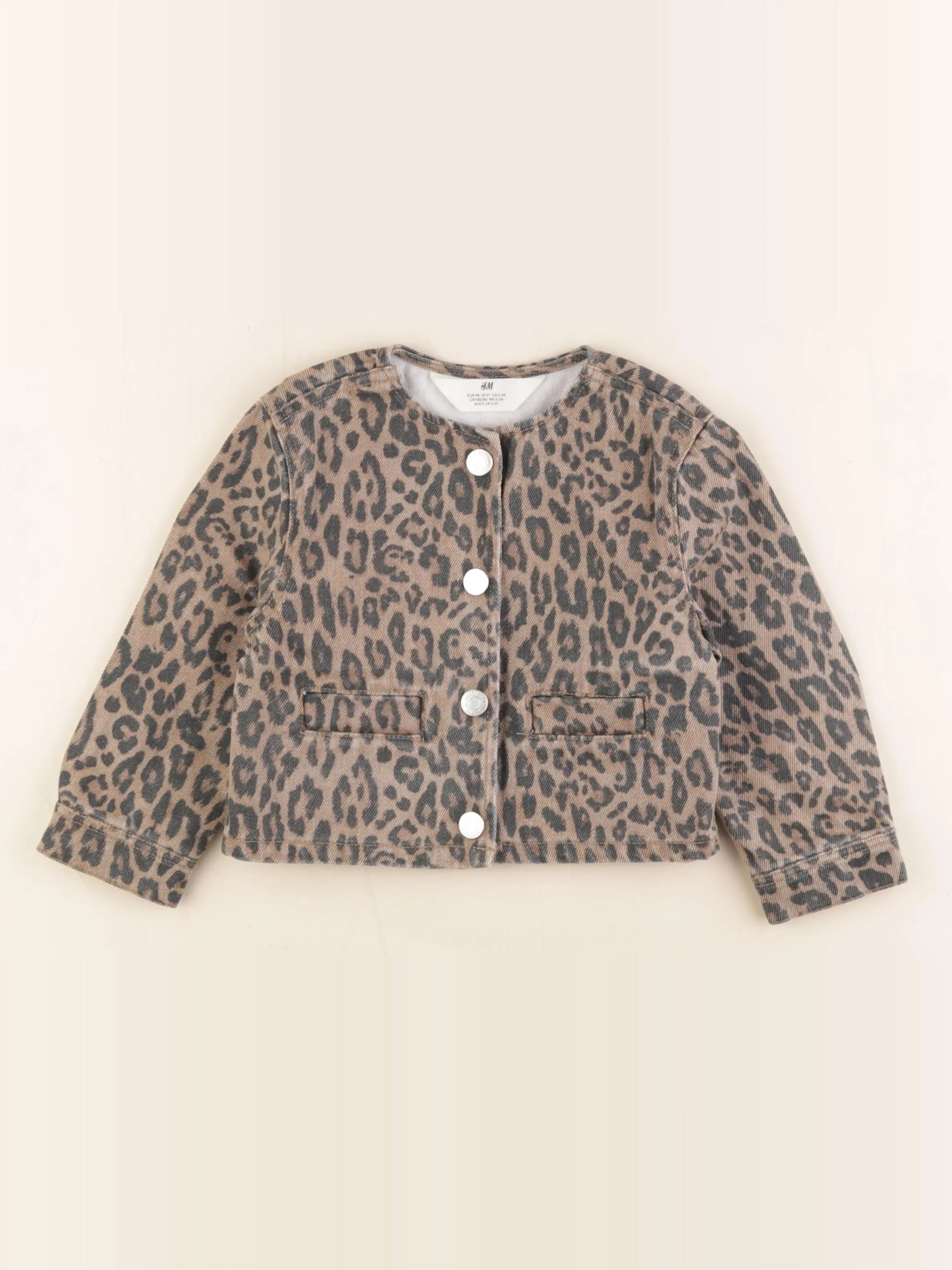 H&M - veste marron - 5/6 ans