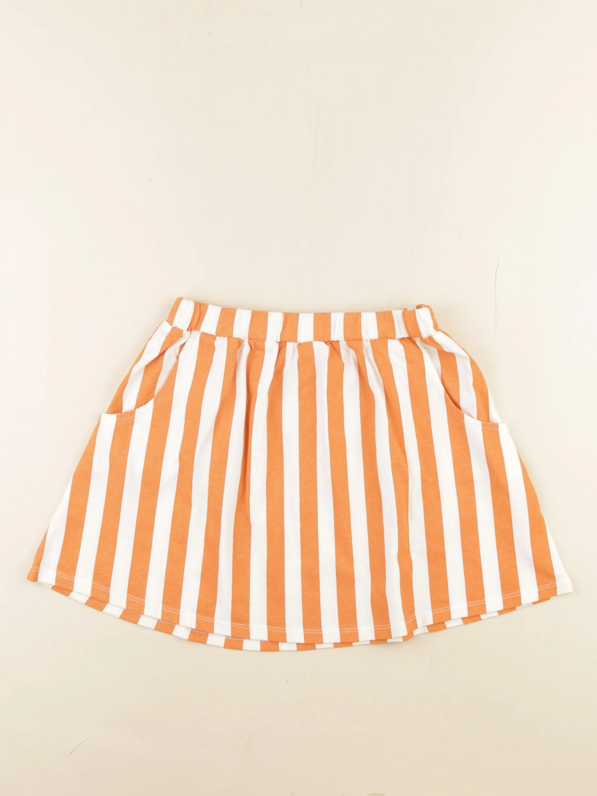 Jupe blanc, orange