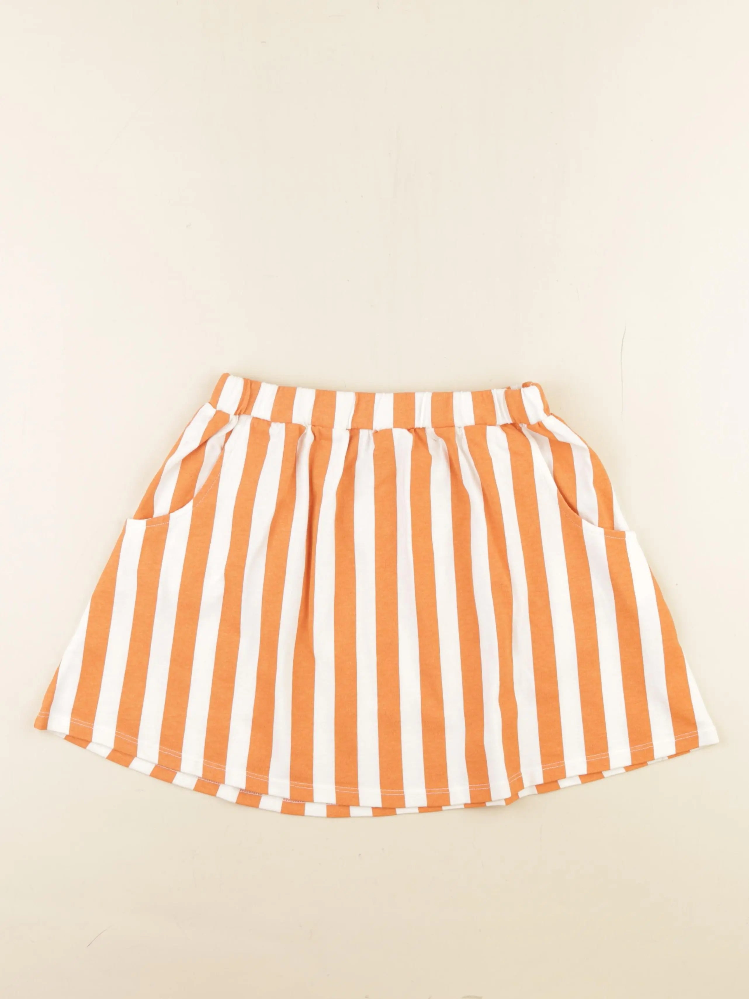 Jupe blanc, orange