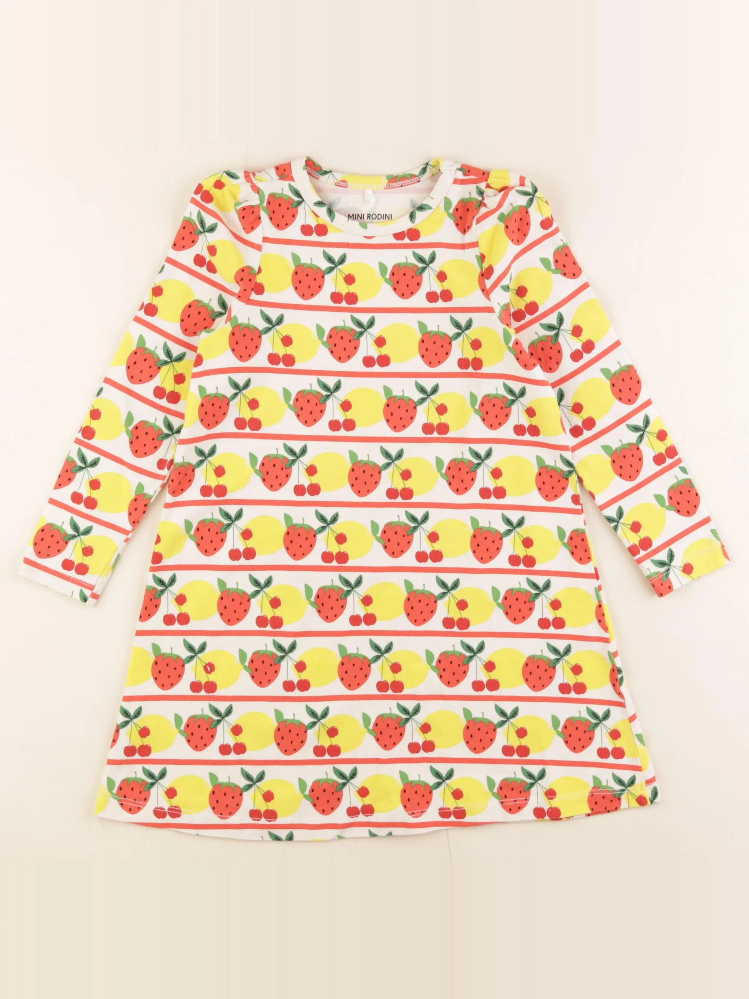 Mini Rodini - robe jaune, rouge - 18/36 mois